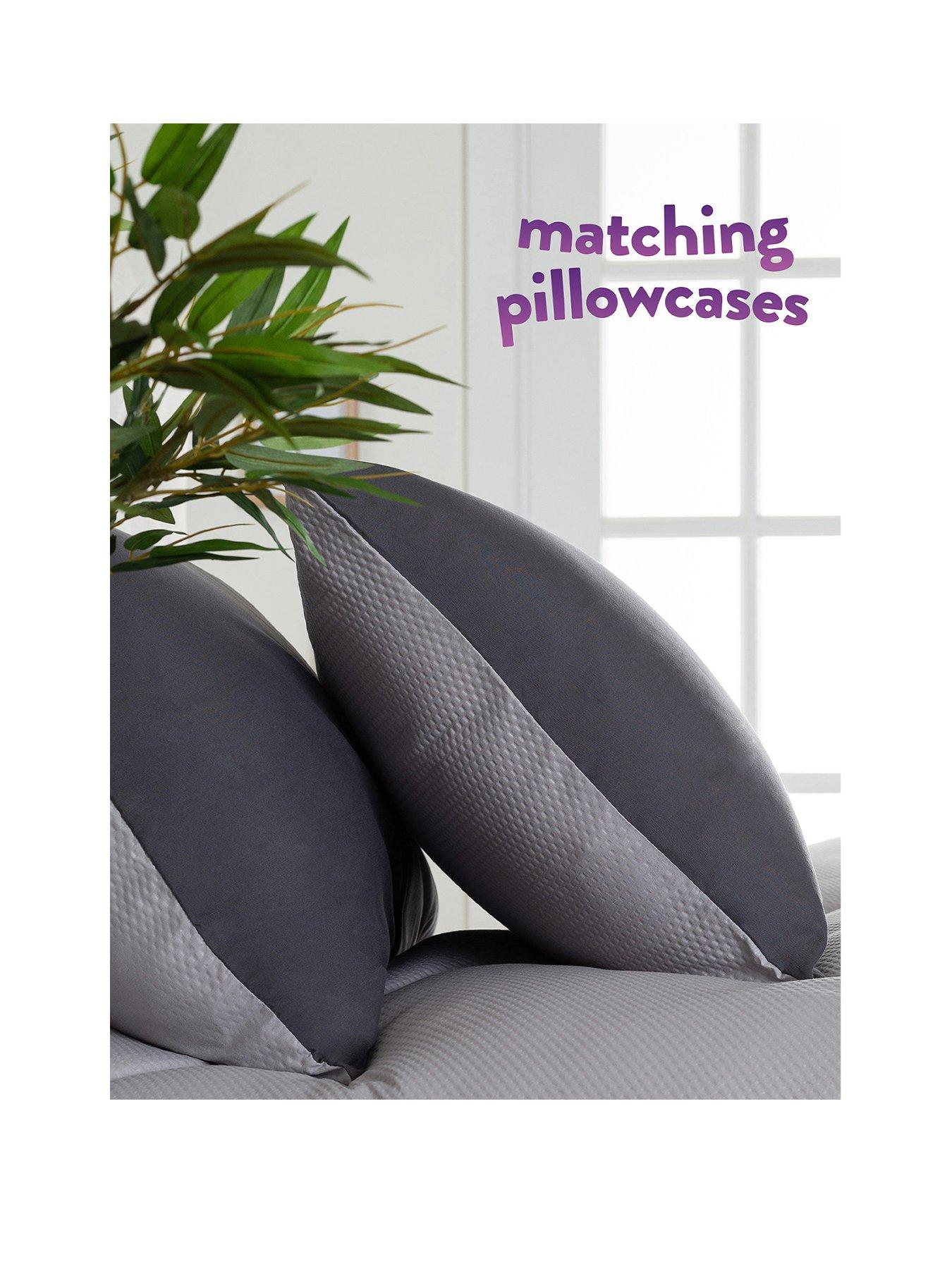  image of slumberdown-coverless-comfort-waffle-105-tog-bedding-bundle-greywhite