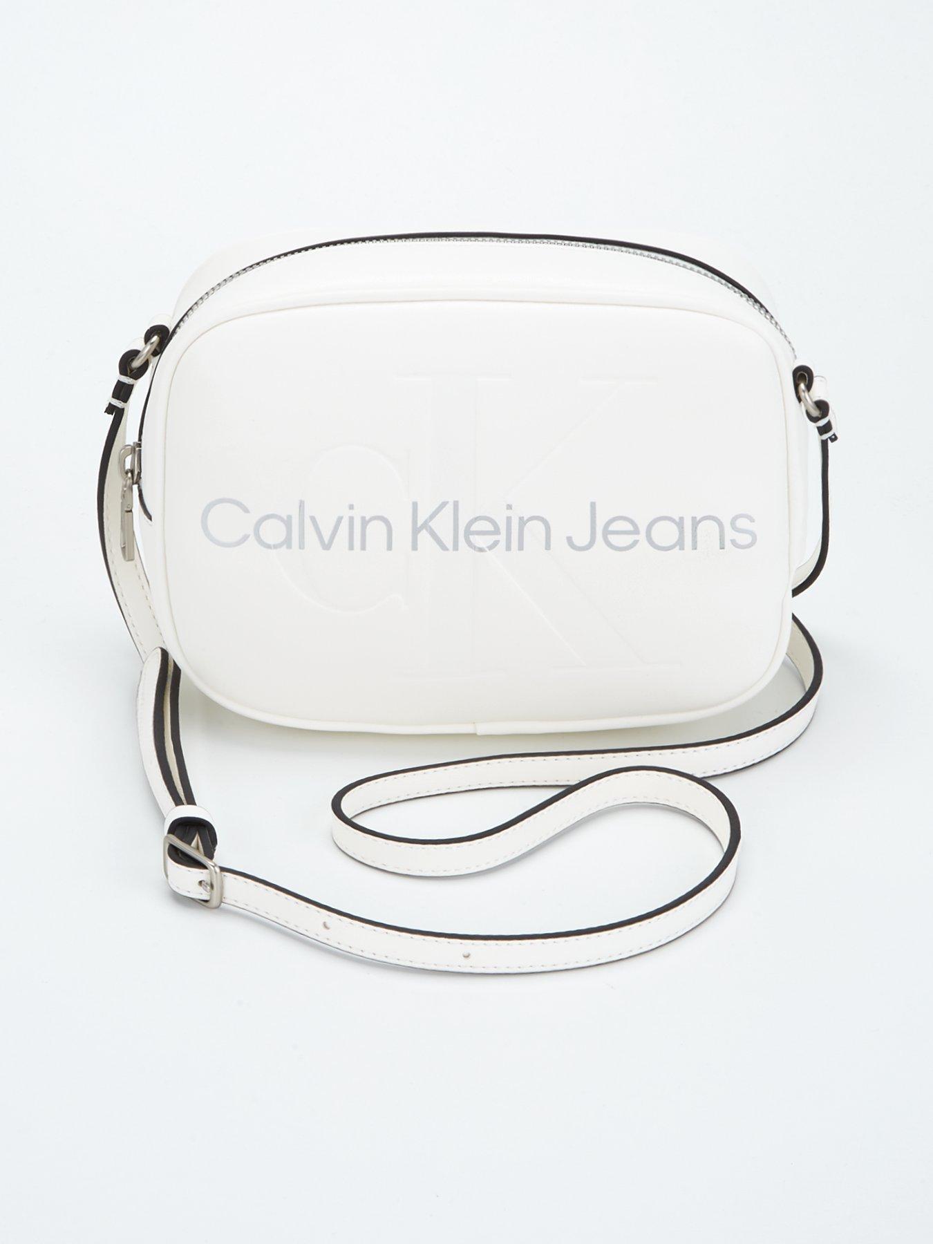 Calvin Klein Jeans Logo Strap Cross Body Bag - Black