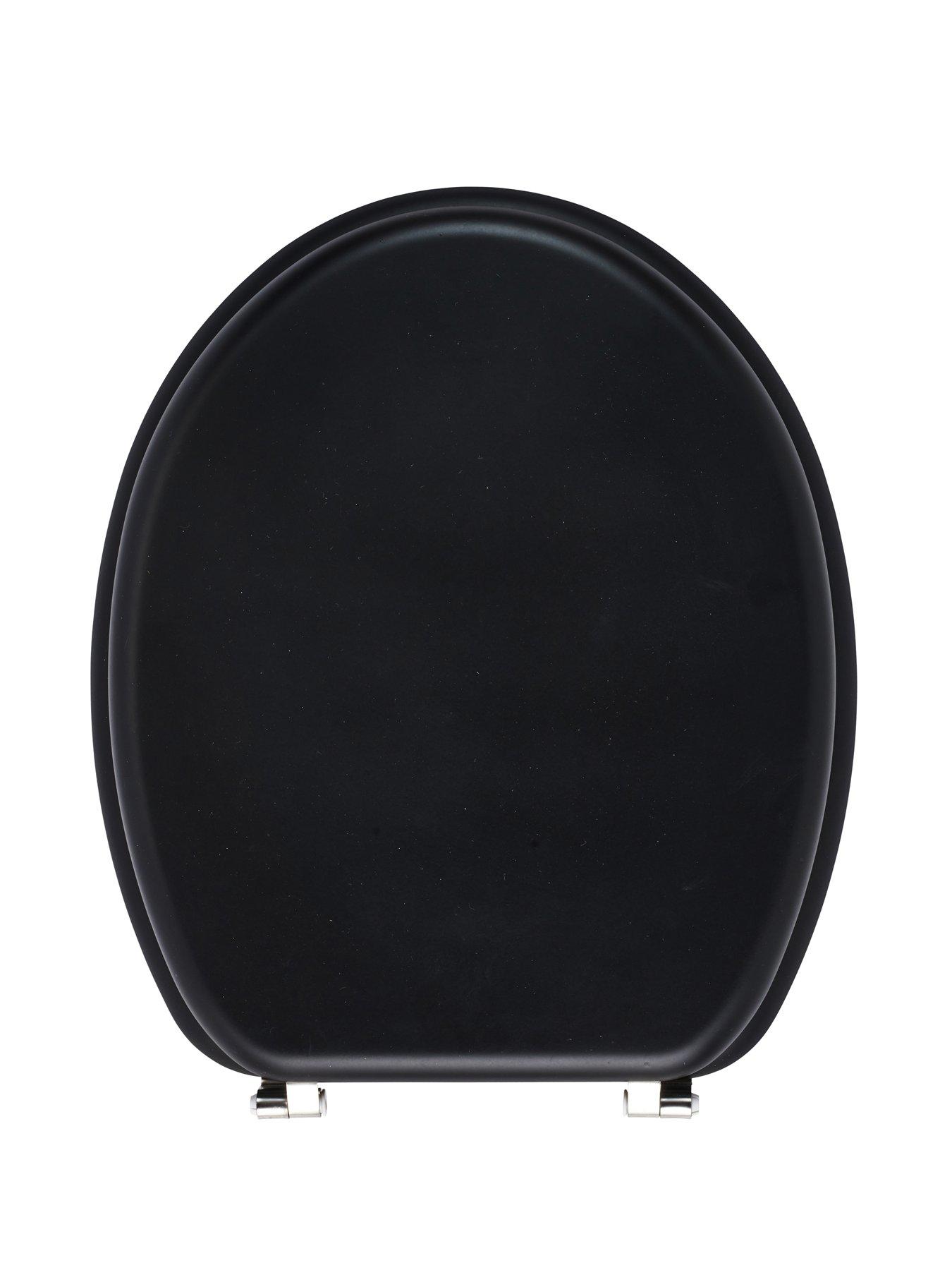 Image 2 of 4 of AQUALONA Soft Touch Toilet Seat &ndash; Black