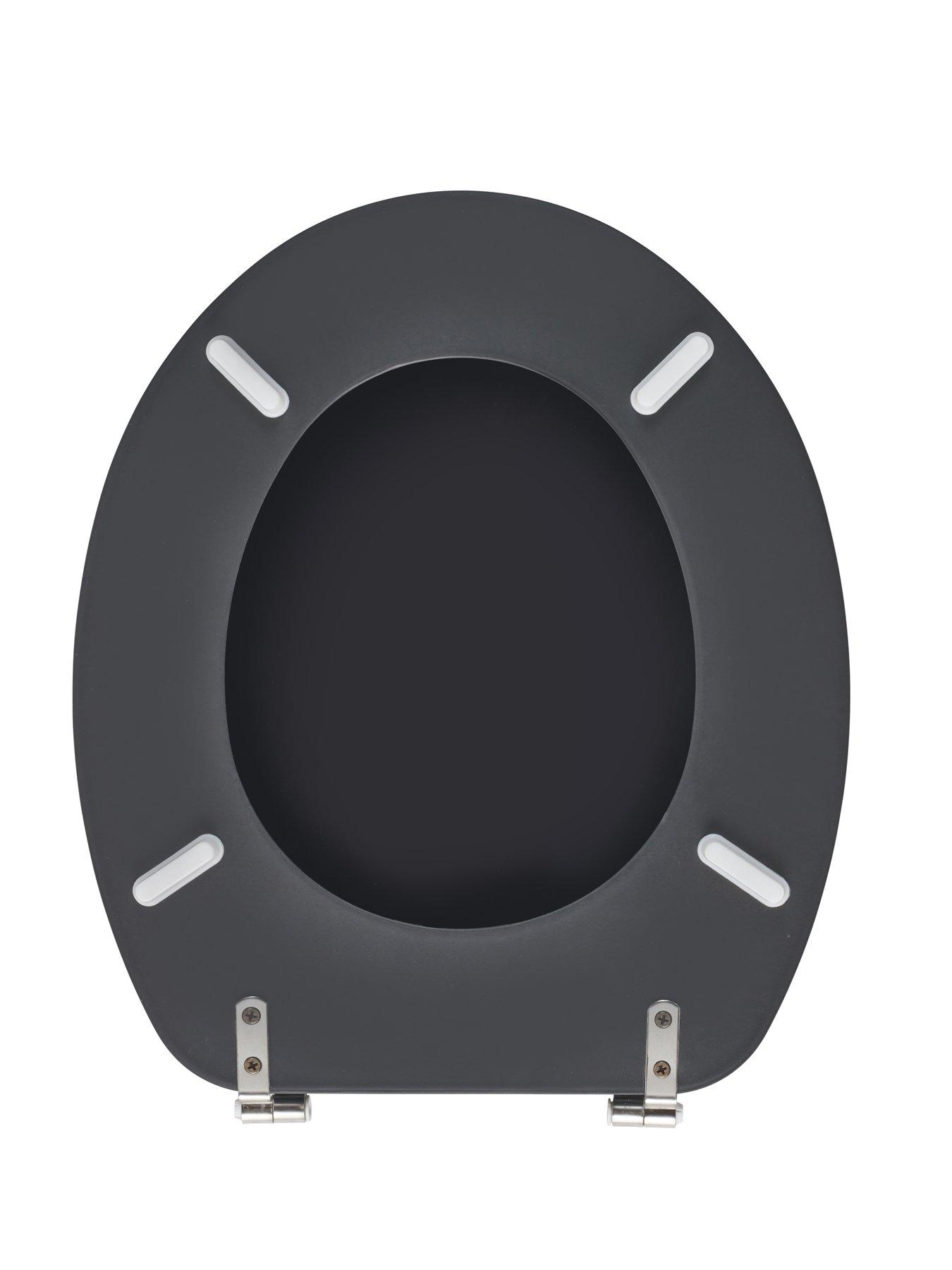 Image 3 of 4 of AQUALONA Soft Touch Toilet Seat &ndash; Black