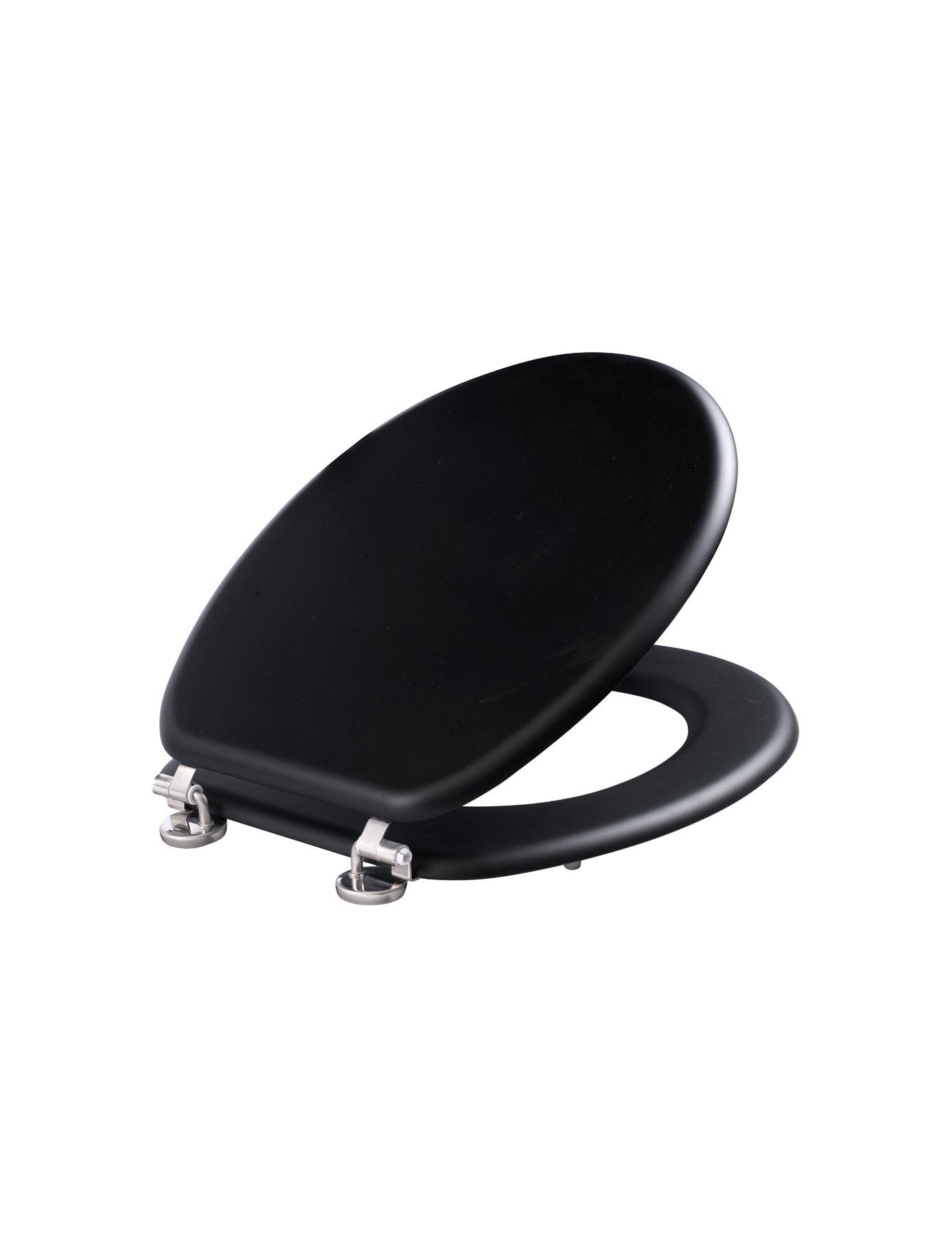 Image 4 of 4 of AQUALONA Soft Touch Toilet Seat &ndash; Black