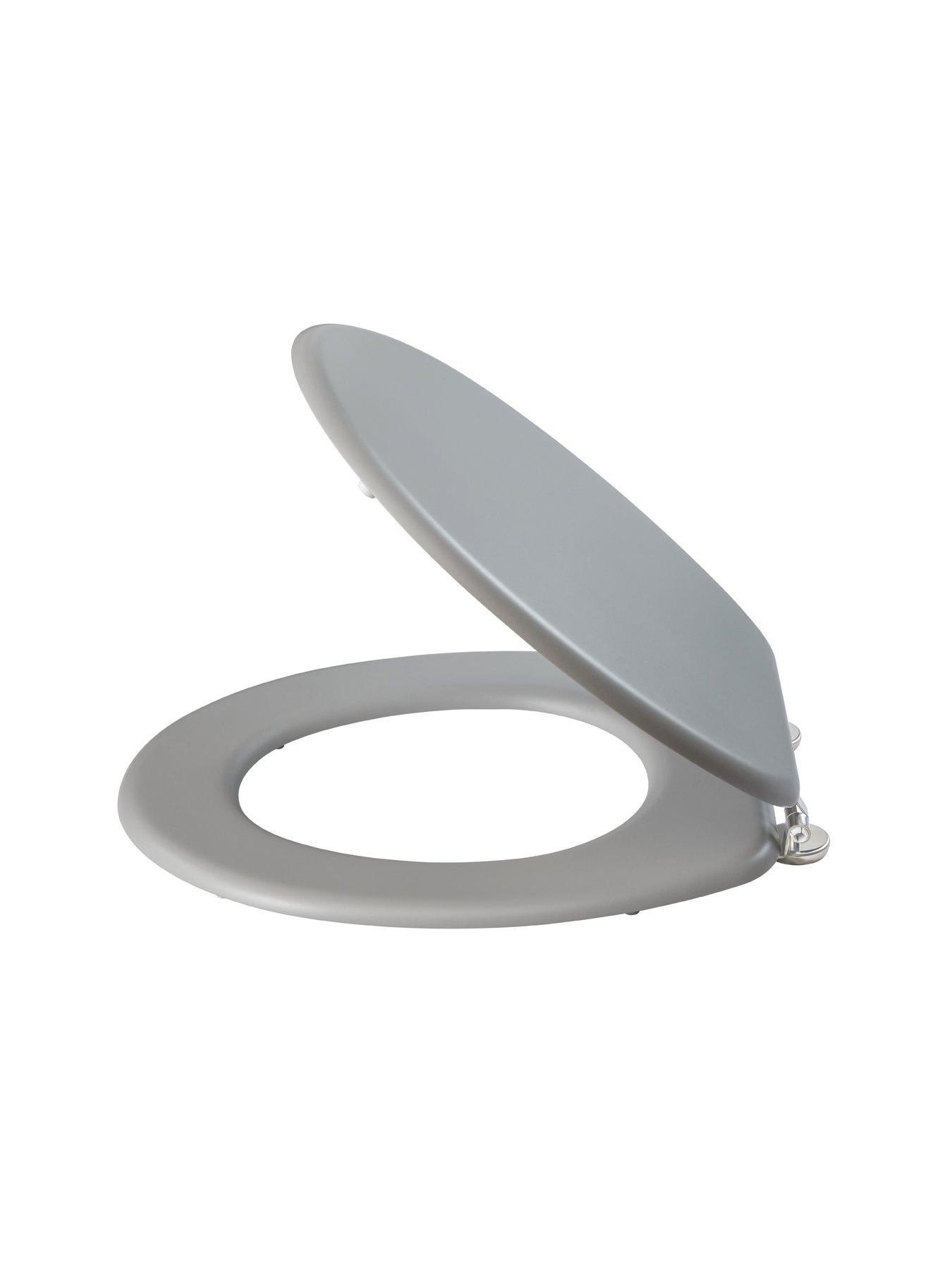 AQUALONA Soft Touch Toilet Seat Grey