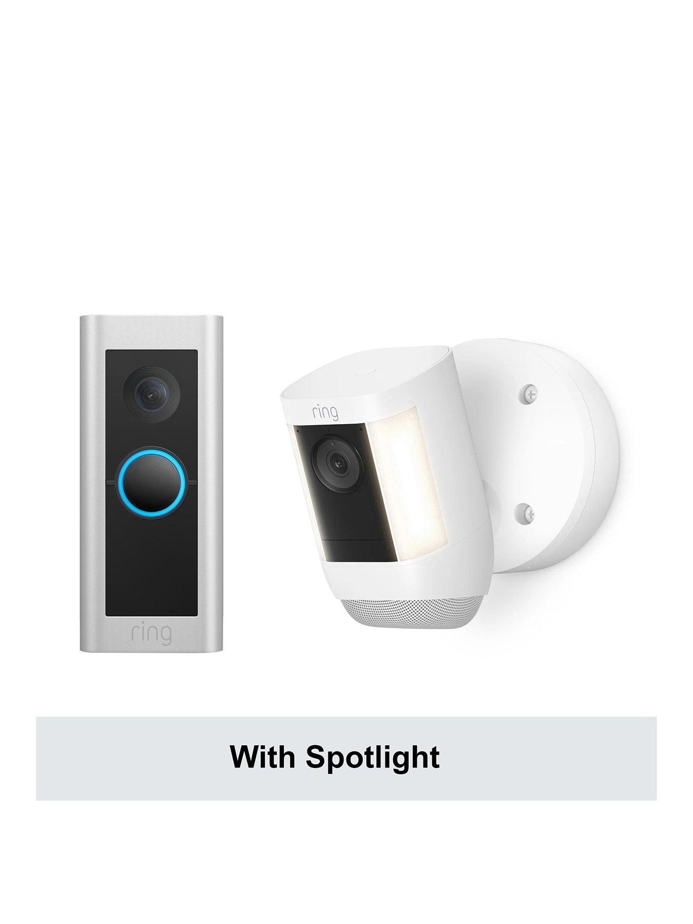 Ring spotlight hot sale and doorbell