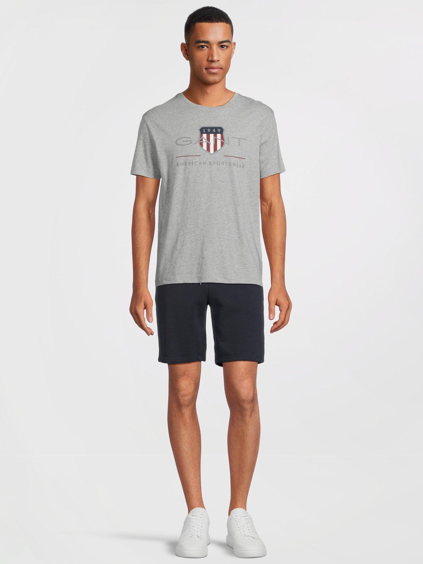  image of gant-regular-fit-shield-sweat-shorts