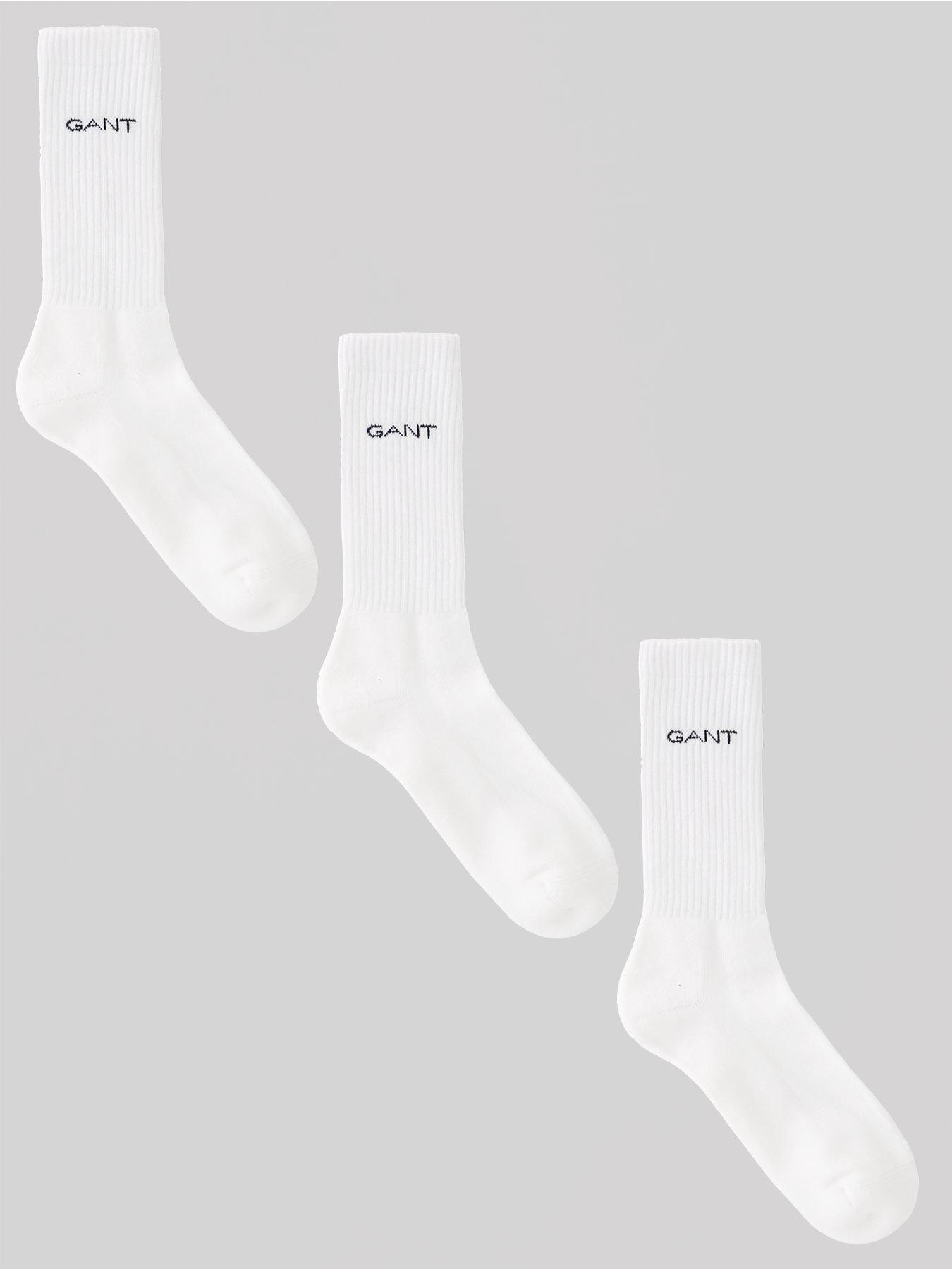  image of gant-3-pack-sport-socks-white