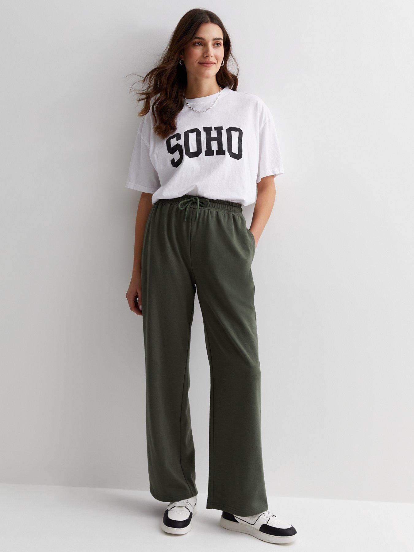 Everyday Pull On Poplin Cargo Trouser - Khaki