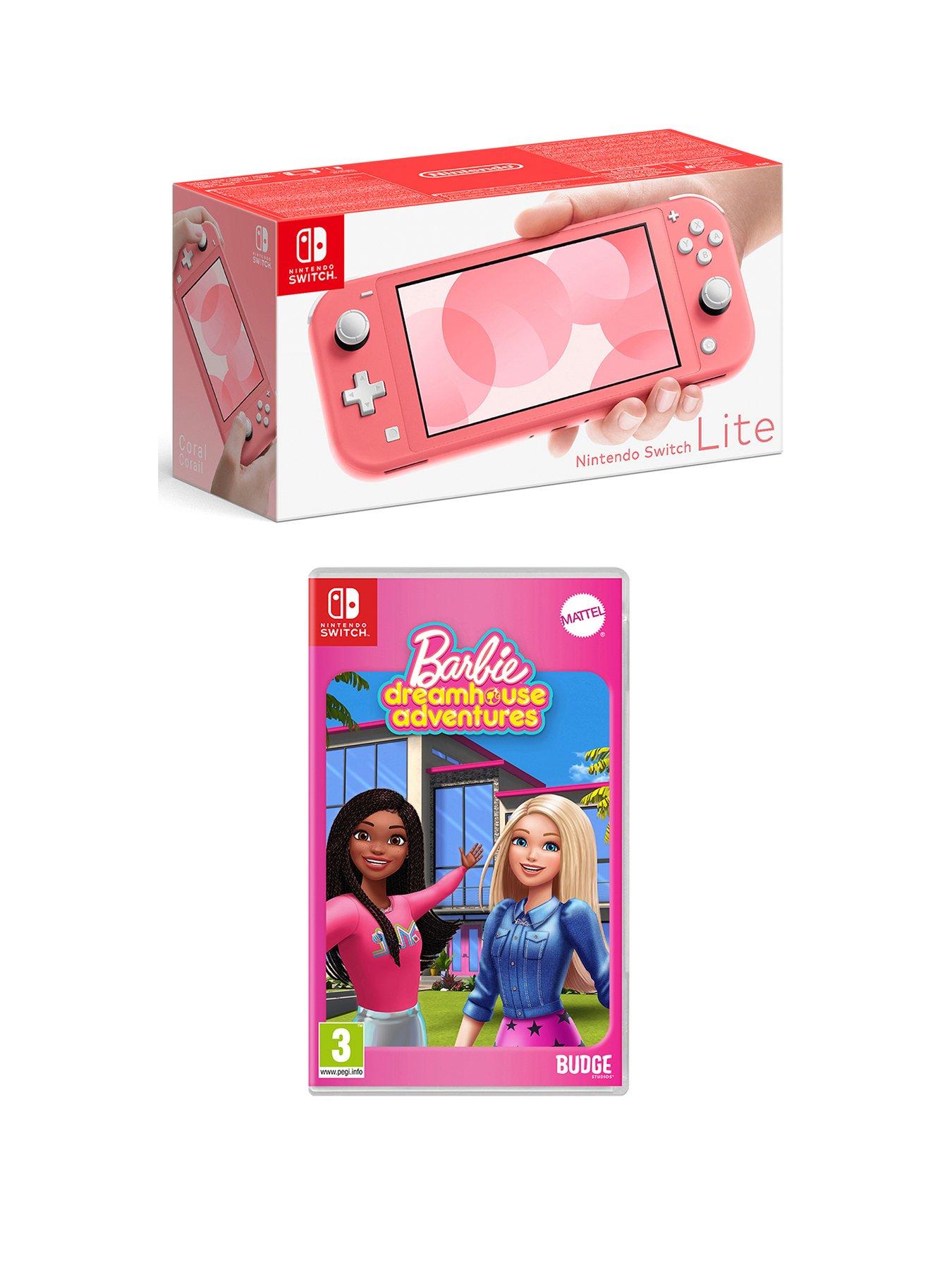 Nintendo Switch Lite Coral Barbie DreamHouse Adventures littlewoods