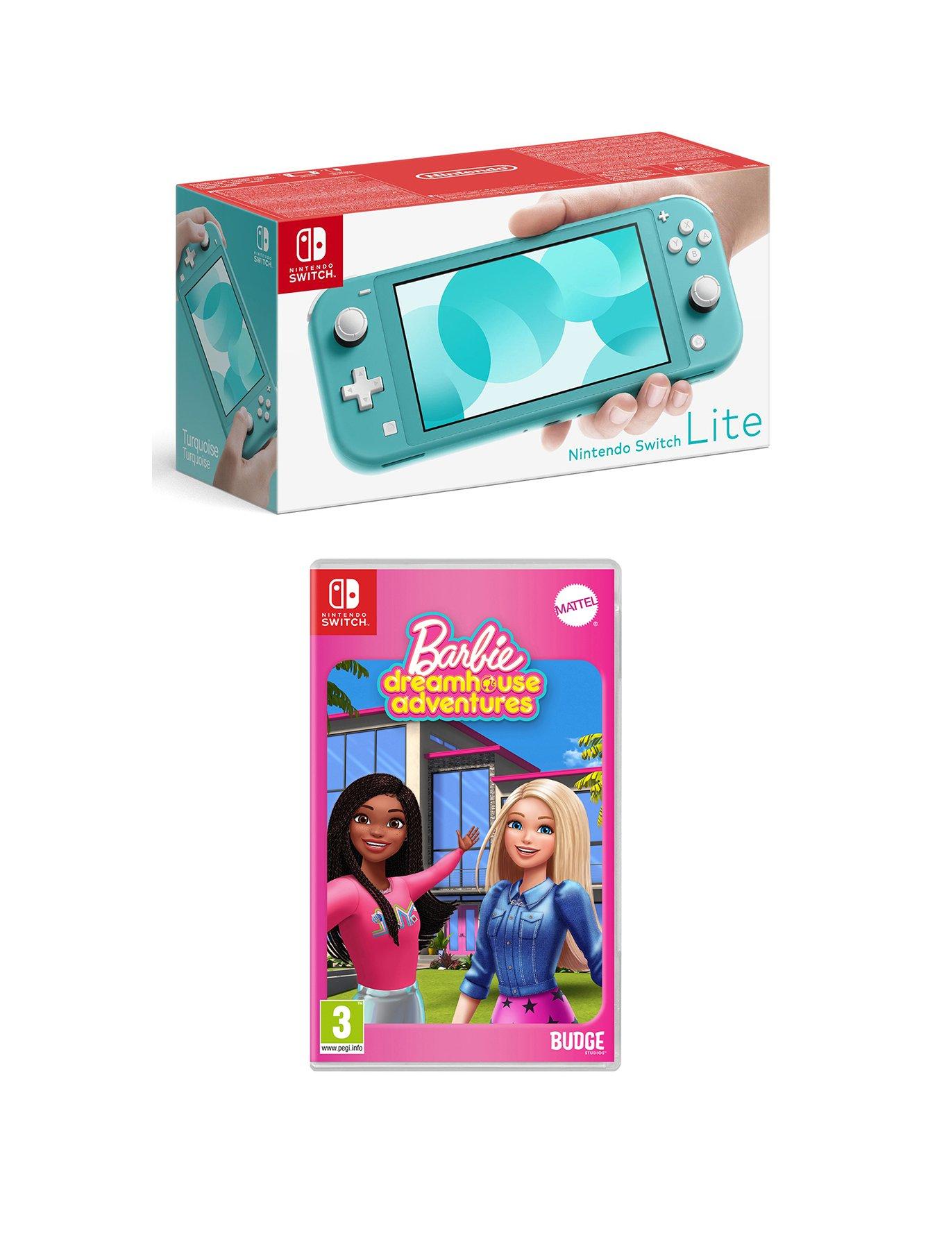 Nintendo Switch Lite (Coral)  &  Barbie DreamHouse Adventures
