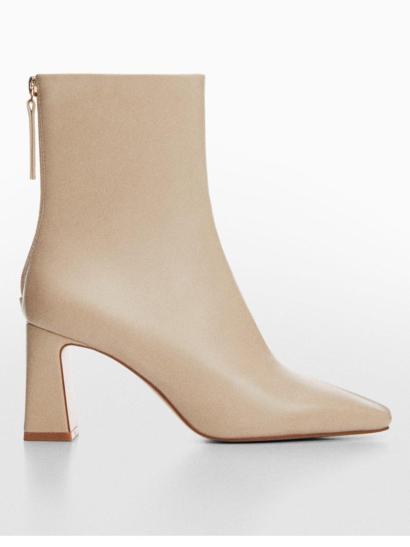 Mango cream boots on sale