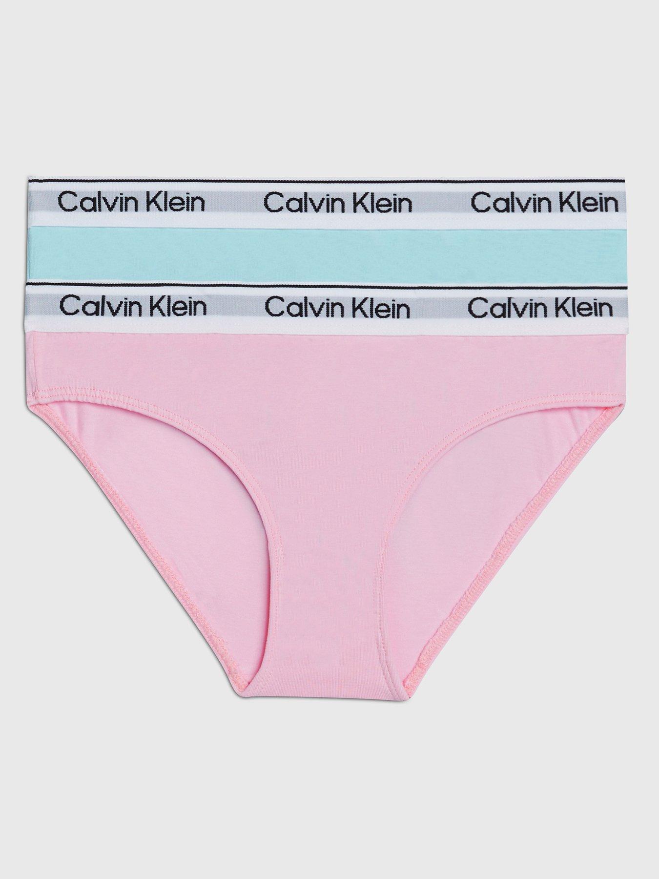 Calvin Klein Girls' Underwear Cotton Bikini Panty, 5 Pack