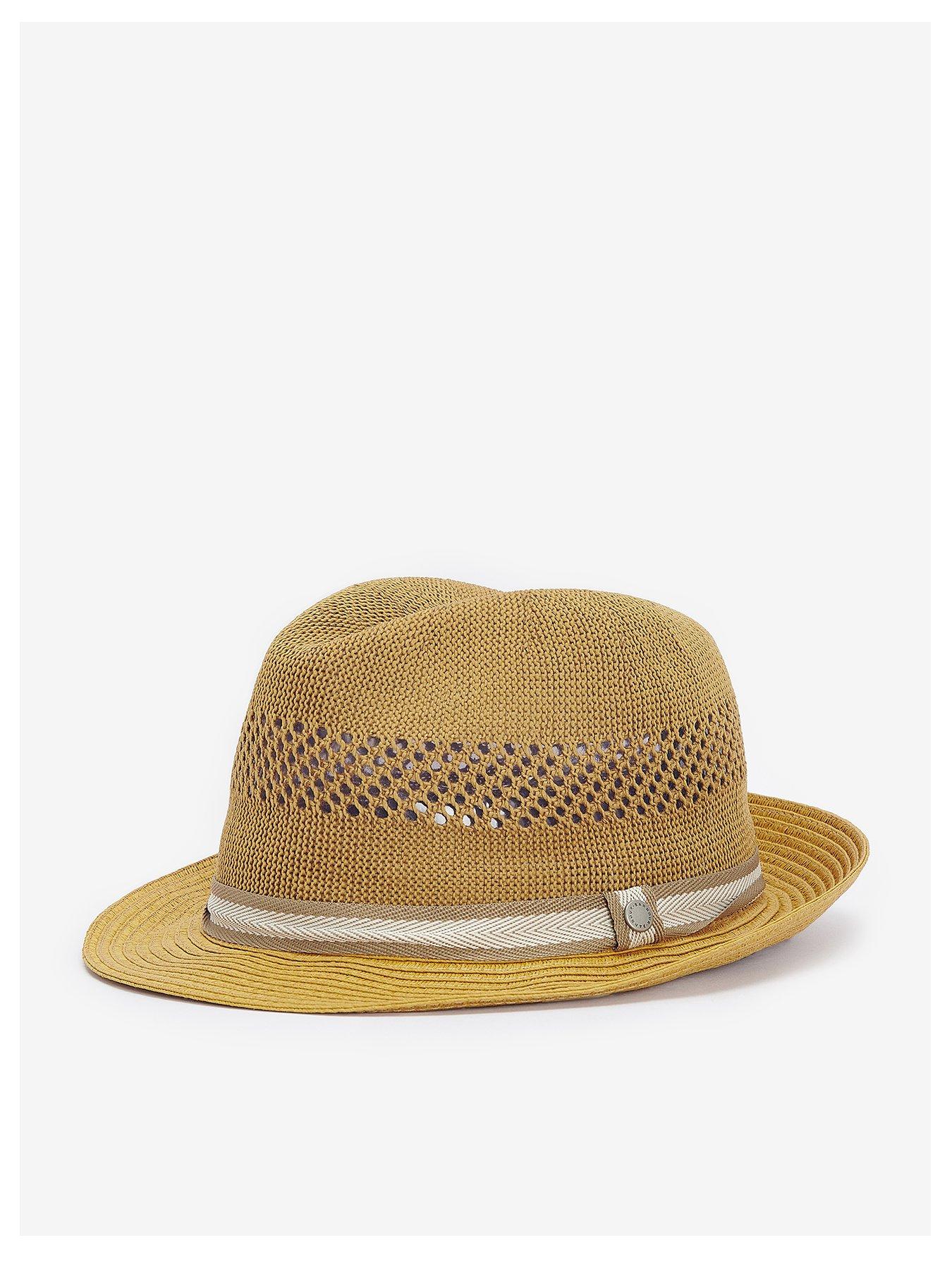 Image 1 of 3 of Barbour Craster Trilby Summer Hat - Light Brown