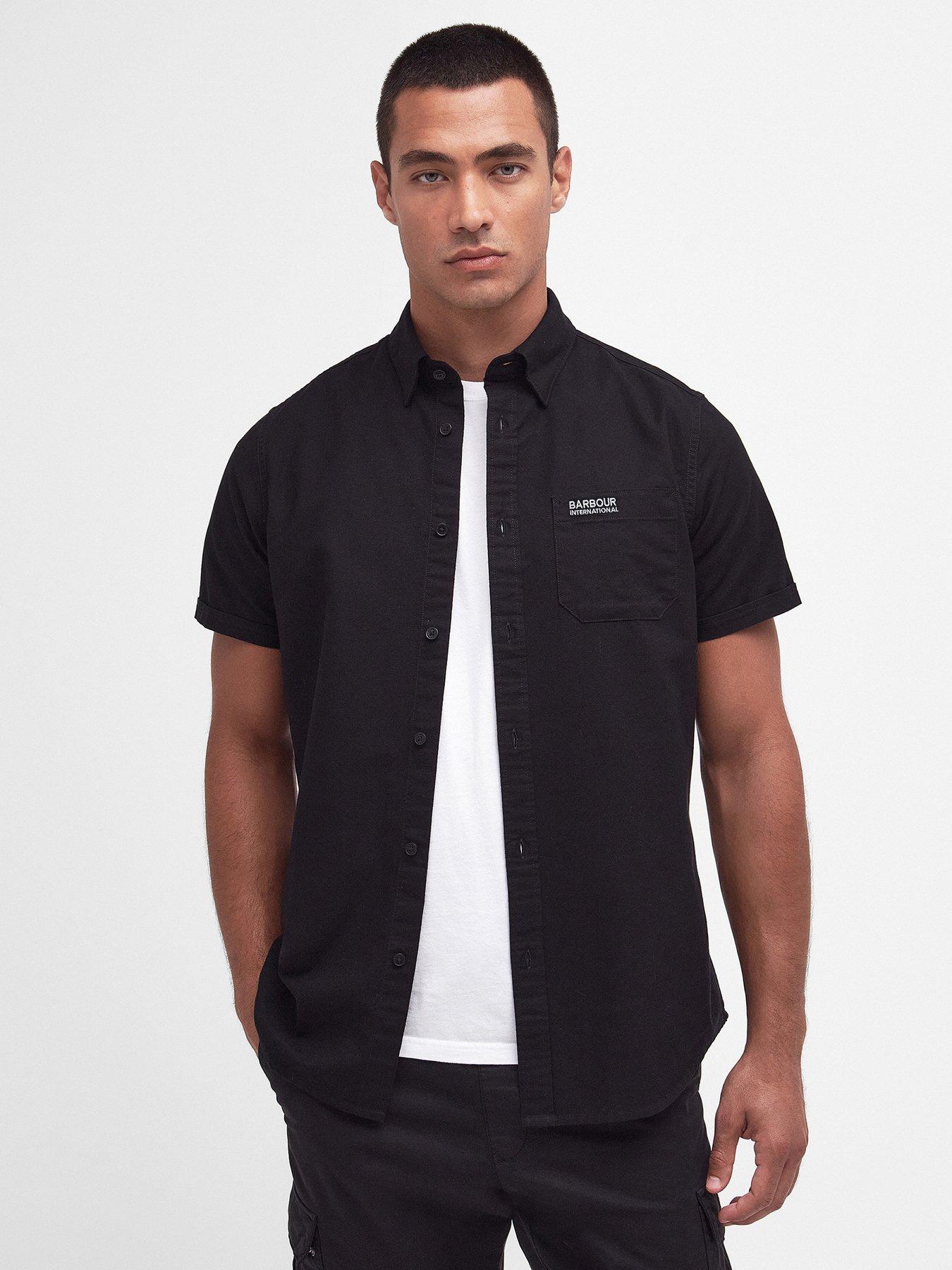 barbour-international-short-sleeve-tailored-oxford-shirt-black