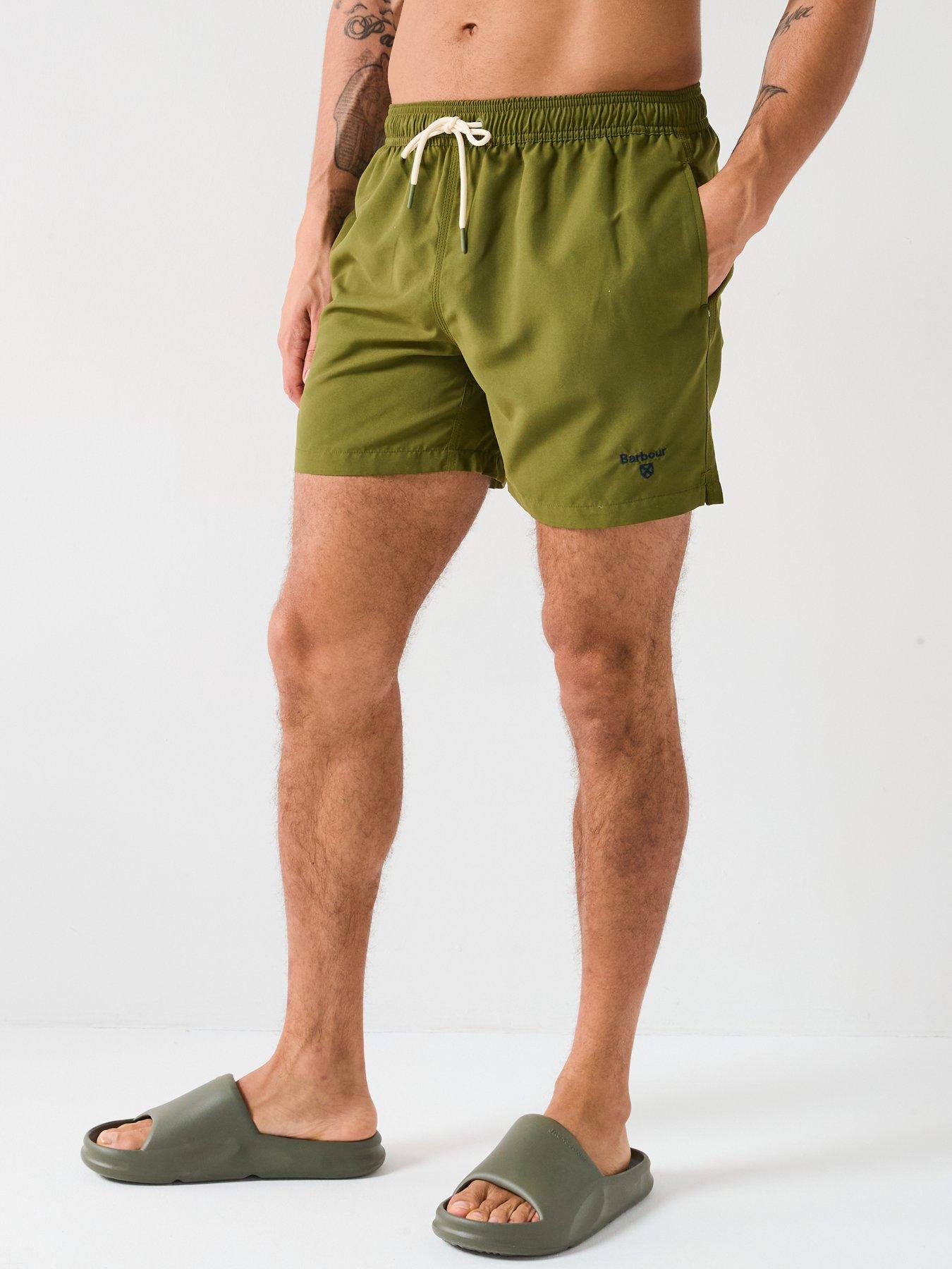 barbour-staple-small-logo-5-swim-shorts-green
