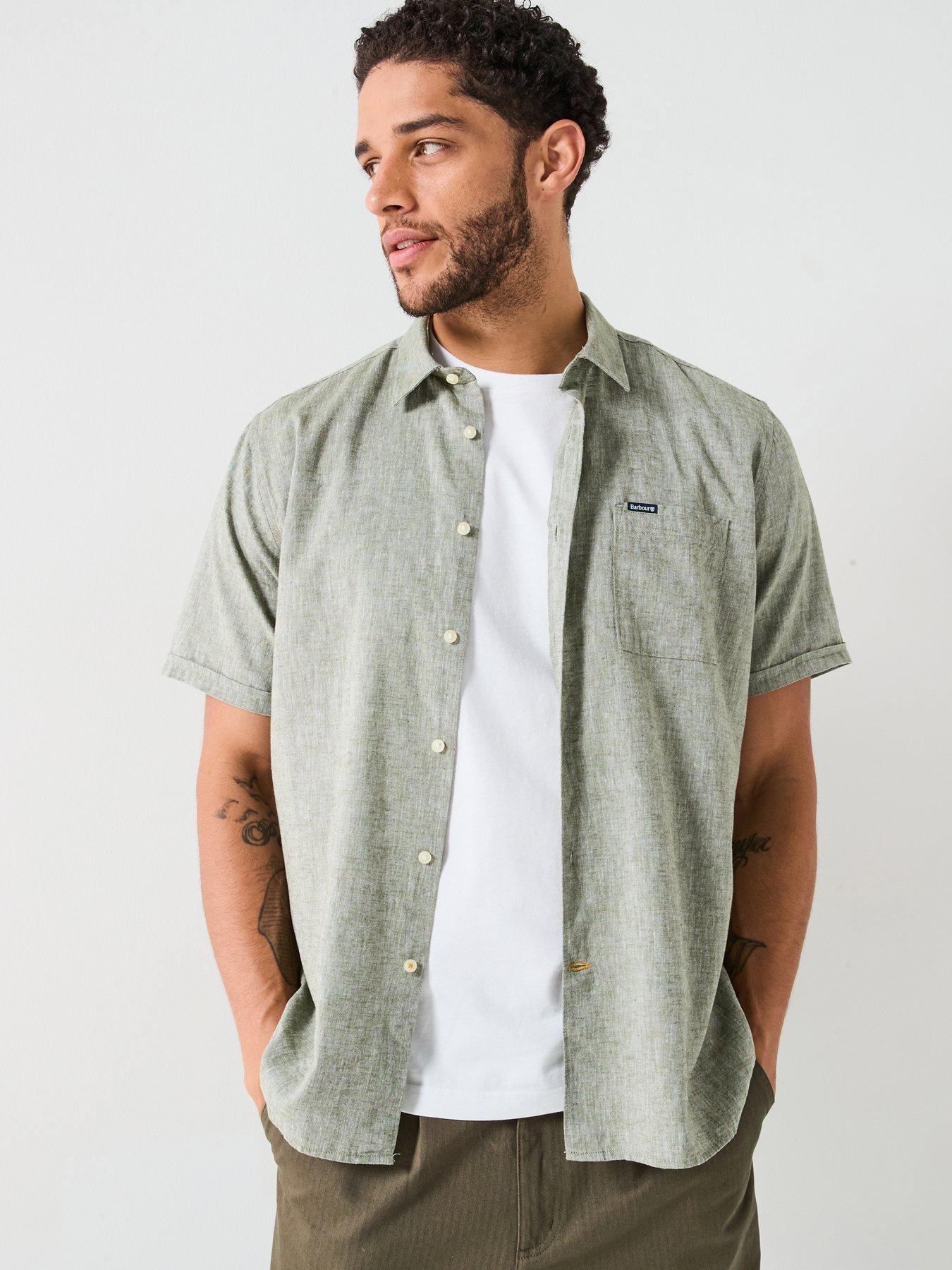 barbour-short-sleeve-linen-blend-regular-fit-shirt-khaki