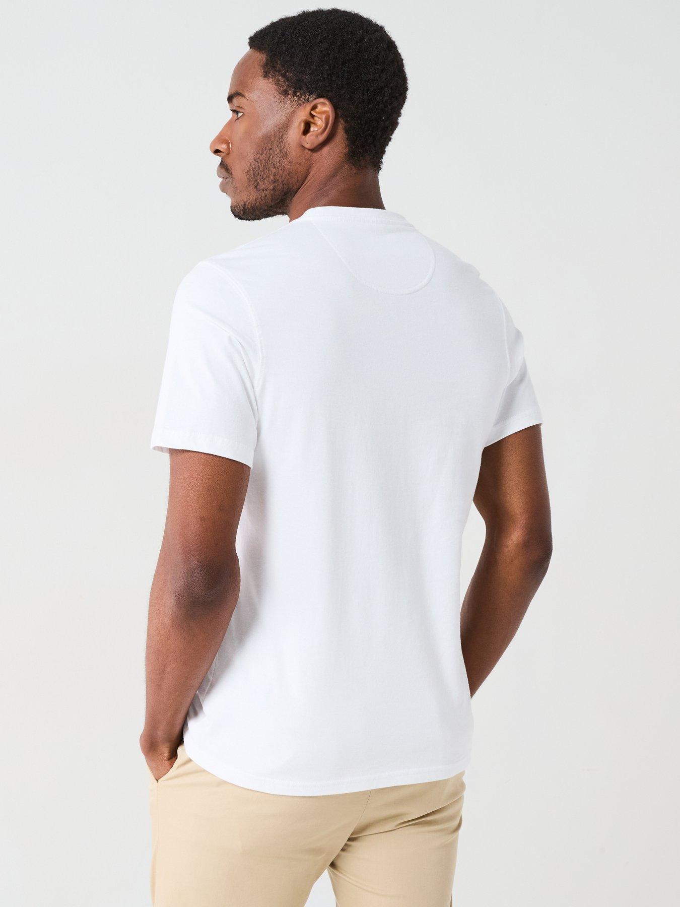  image of barbour-short-sleeve-preppy-chest-logo-t-shirt-white