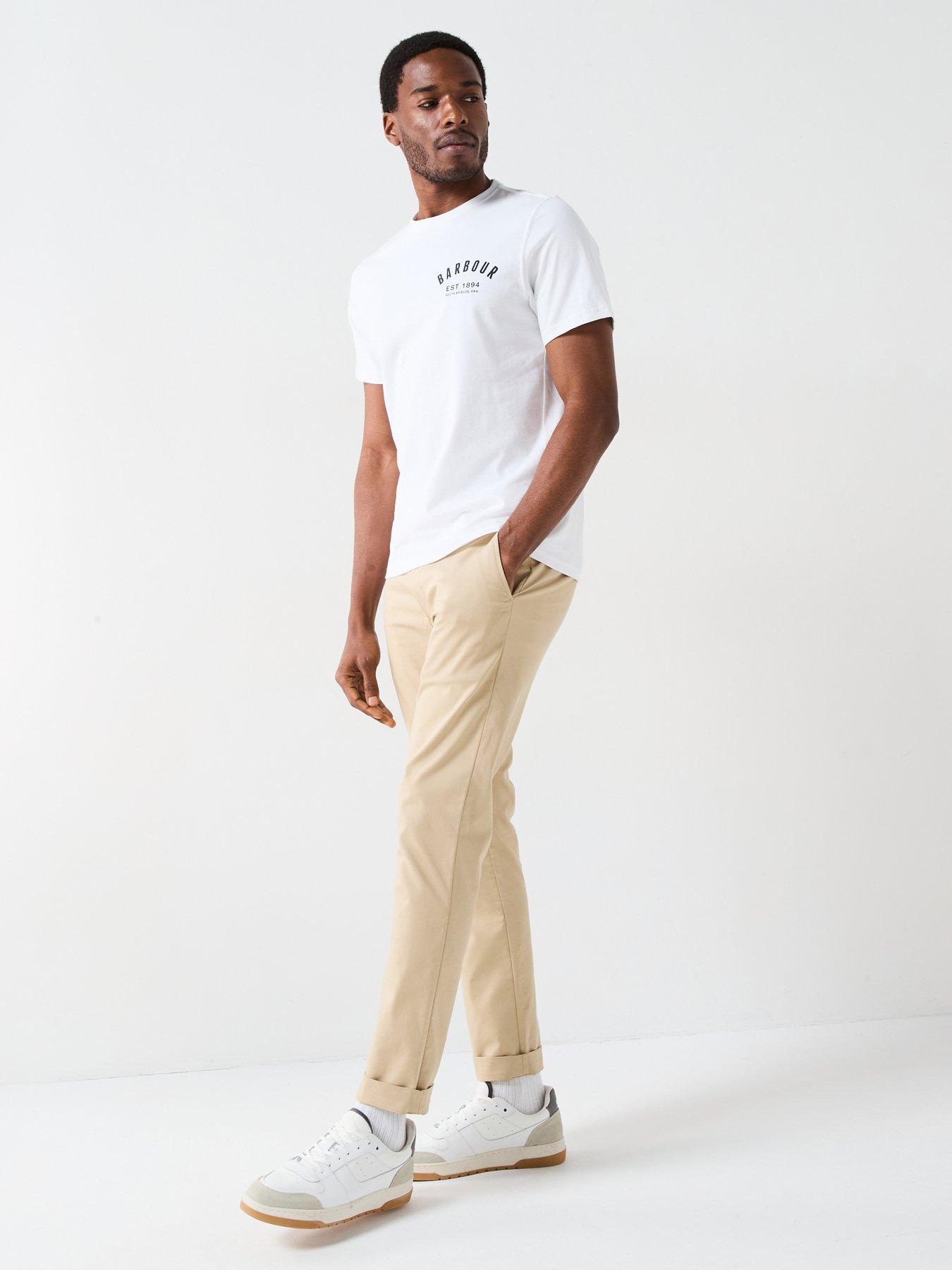  image of barbour-short-sleeve-preppy-chest-logo-t-shirt-white