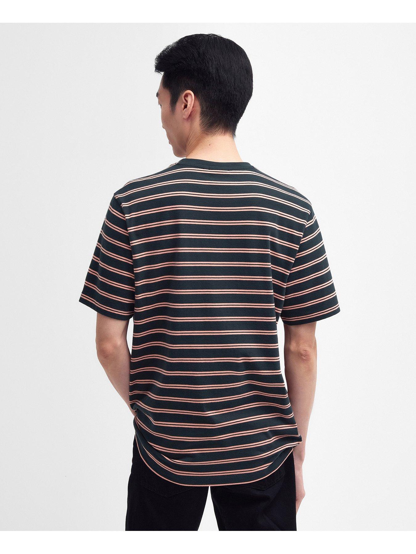 Barbour International Short Sleeve Stripe Relaxed T-Shirt - Dark