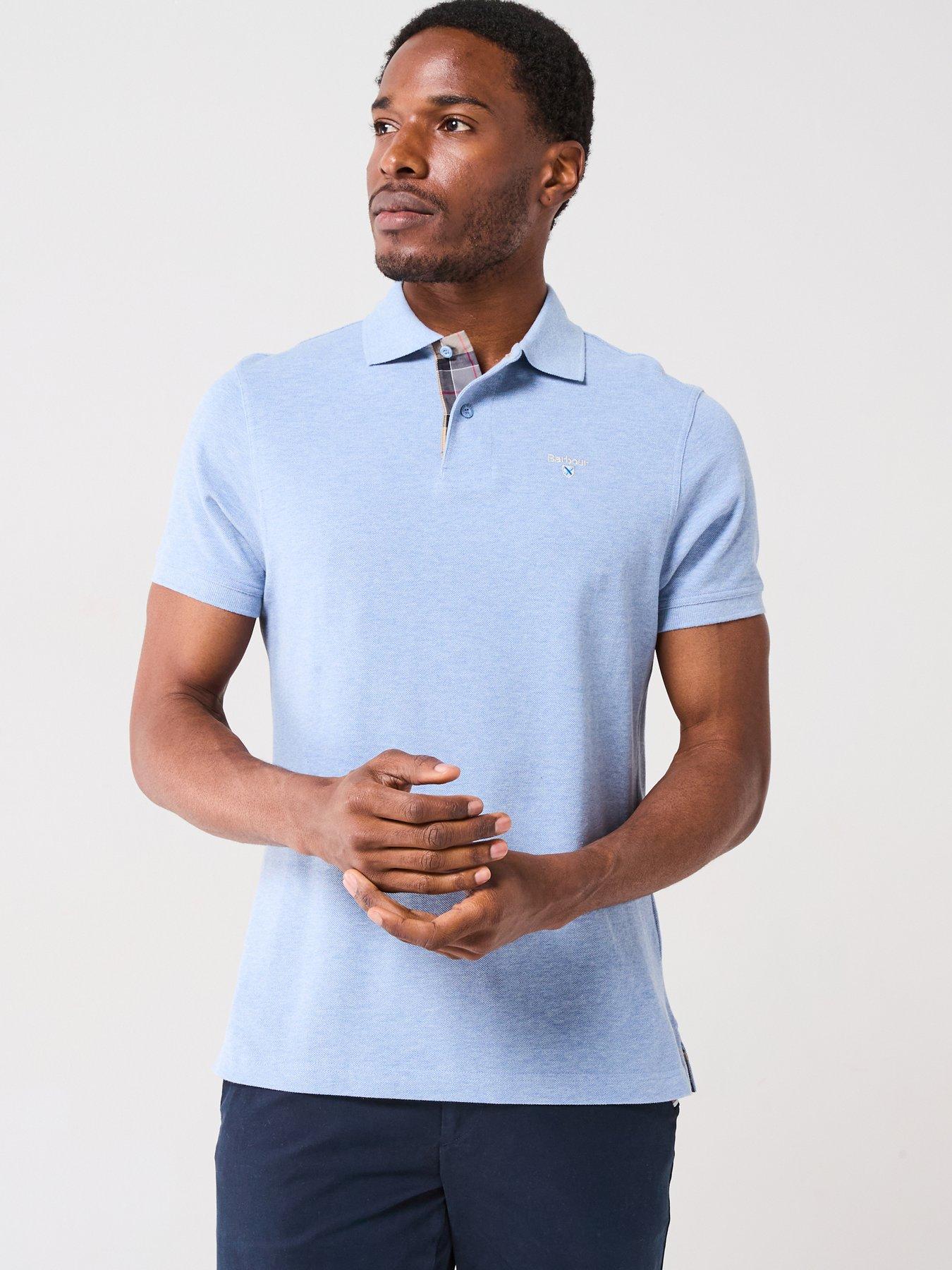 Barbour Tartan Pique Regular Fit Polo Shirt - Blue