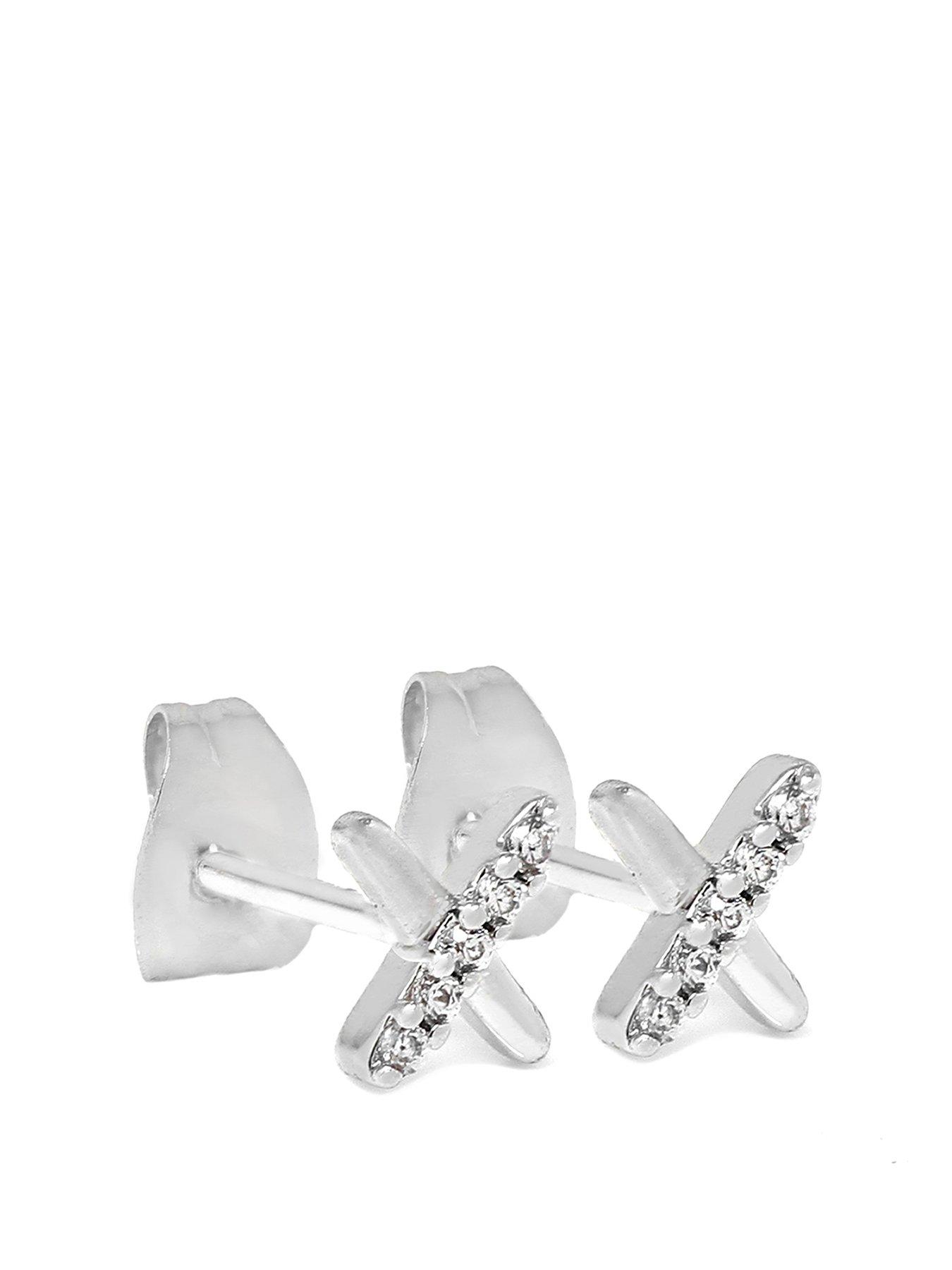 Say It With Silver Kiss Earrings