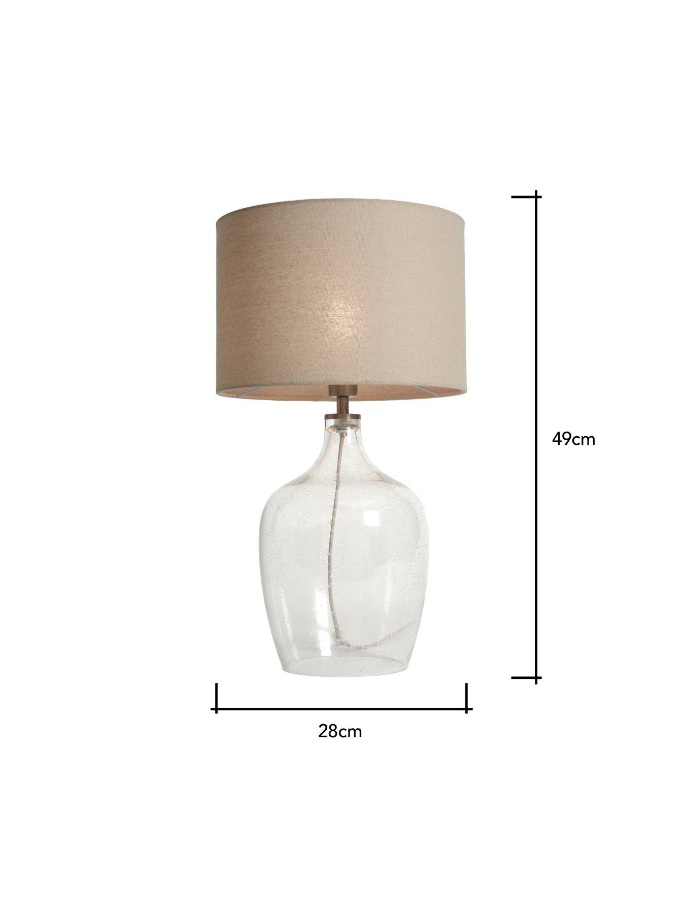 Image 4 of 4 of The Very Collection Bubble Glass Table Lamp