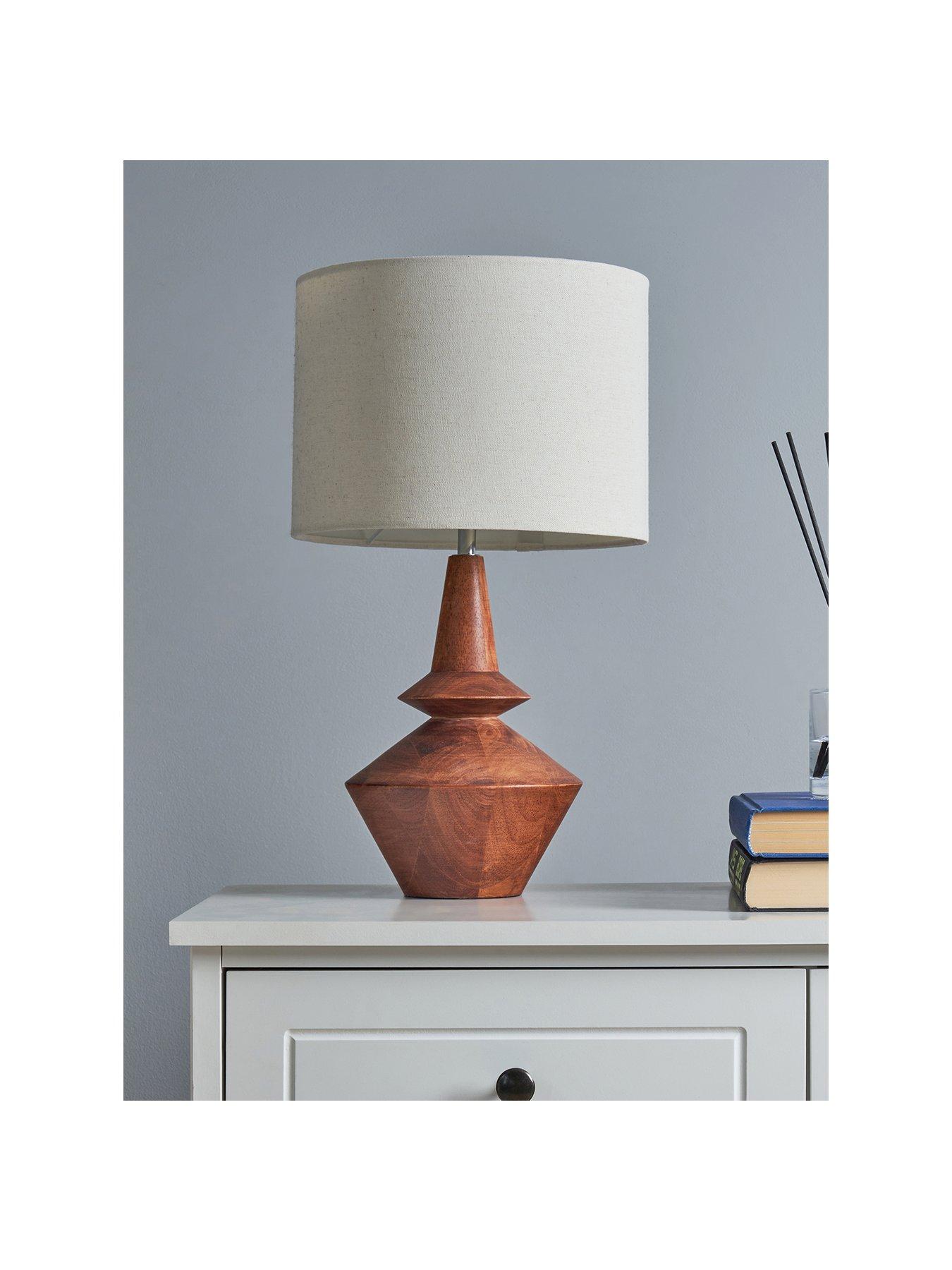 Image 2 of 5 of The Very Collection Mango Wood Table Lamp