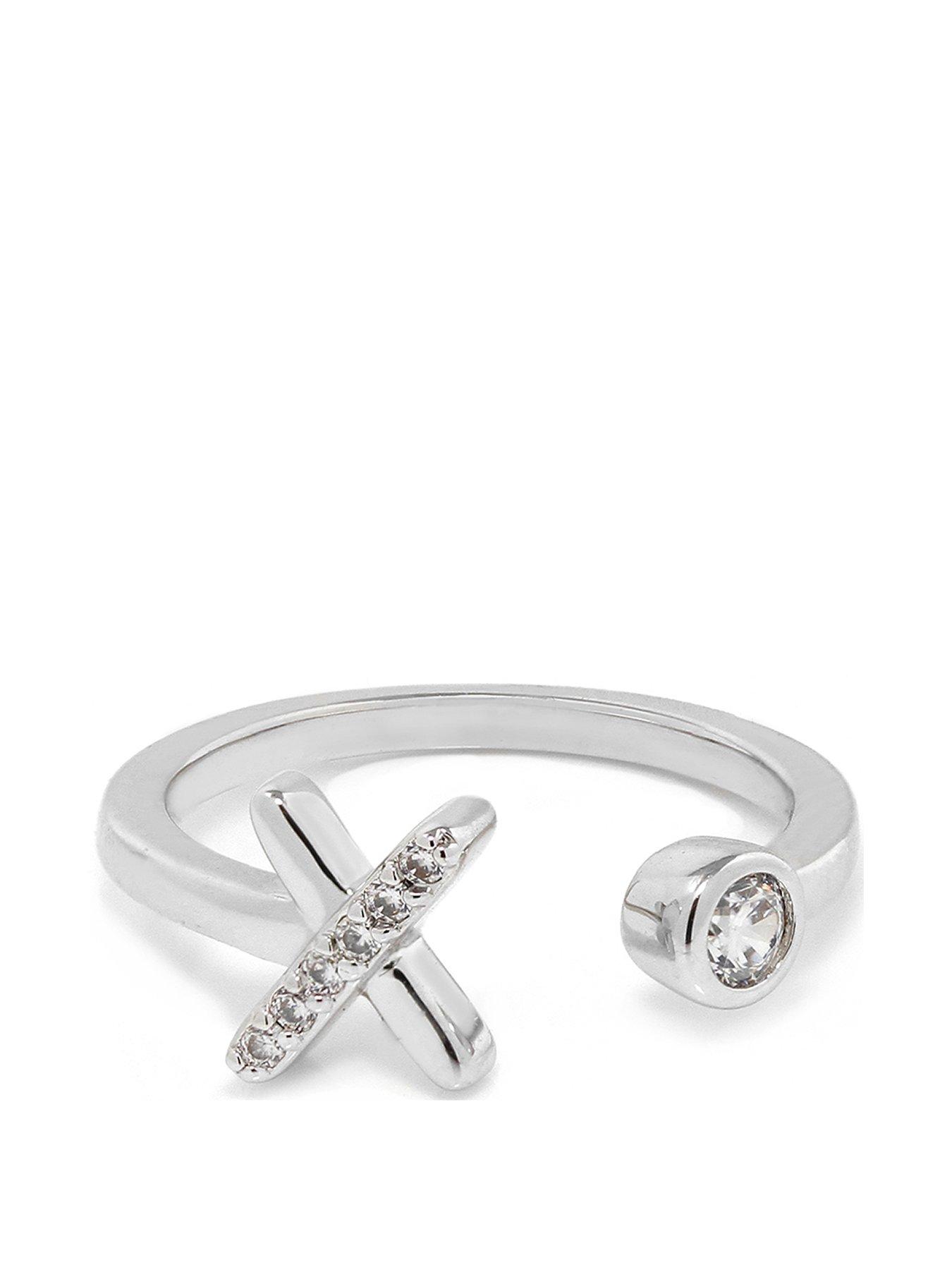  image of say-it-with-kiss-ring-silver