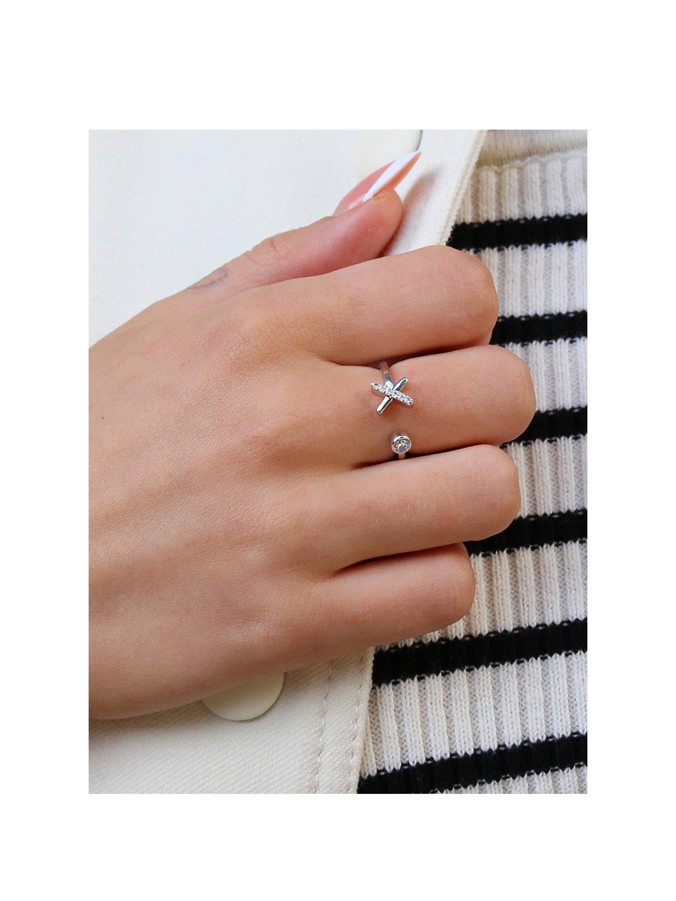  image of say-it-with-kiss-ring-silver