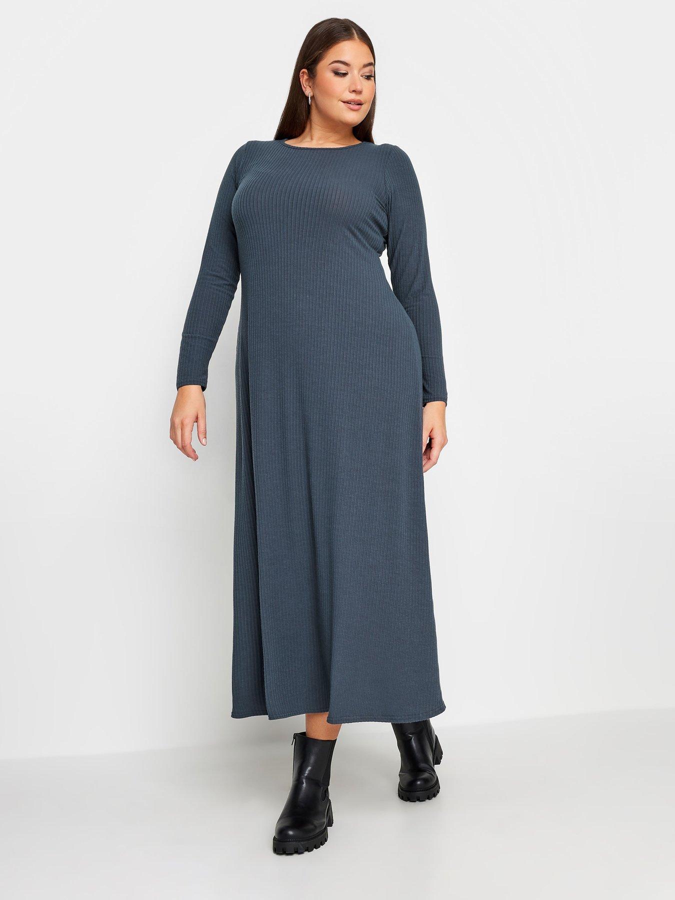 Long sleeve jersey outlet swing dress