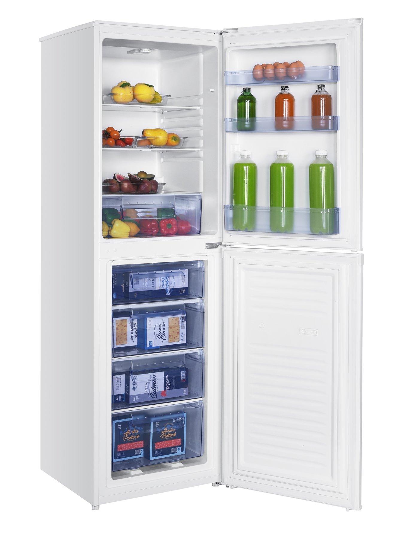  image of swan-sr8161w-172cm-highnbsp55cm-wide-5050-split-fridge-freezer-white