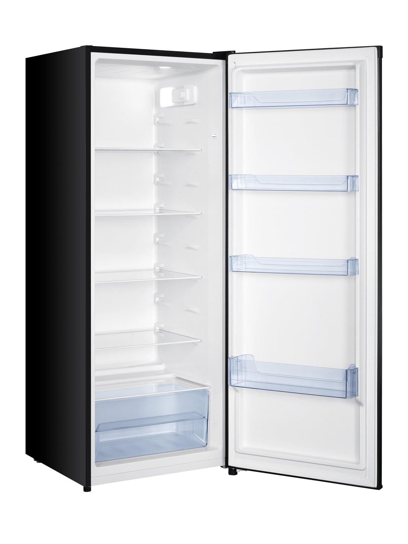 Swan black larder fridge sales