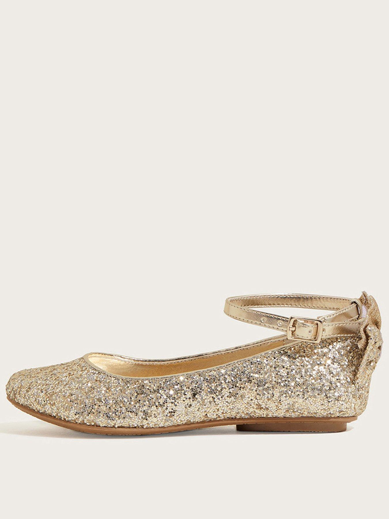 Girls gold hot sale ballet slippers