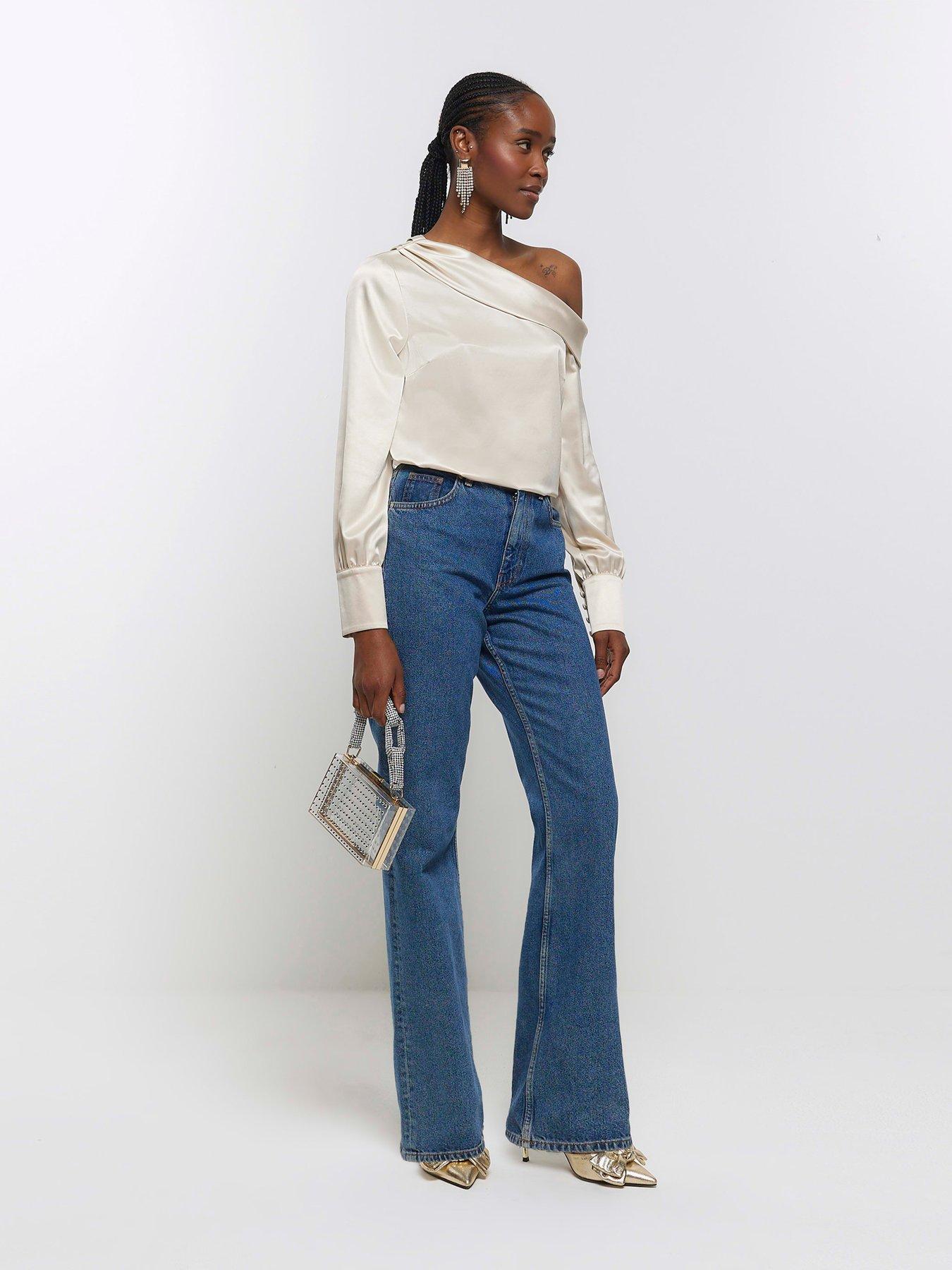 River island off the best sale shoulder top