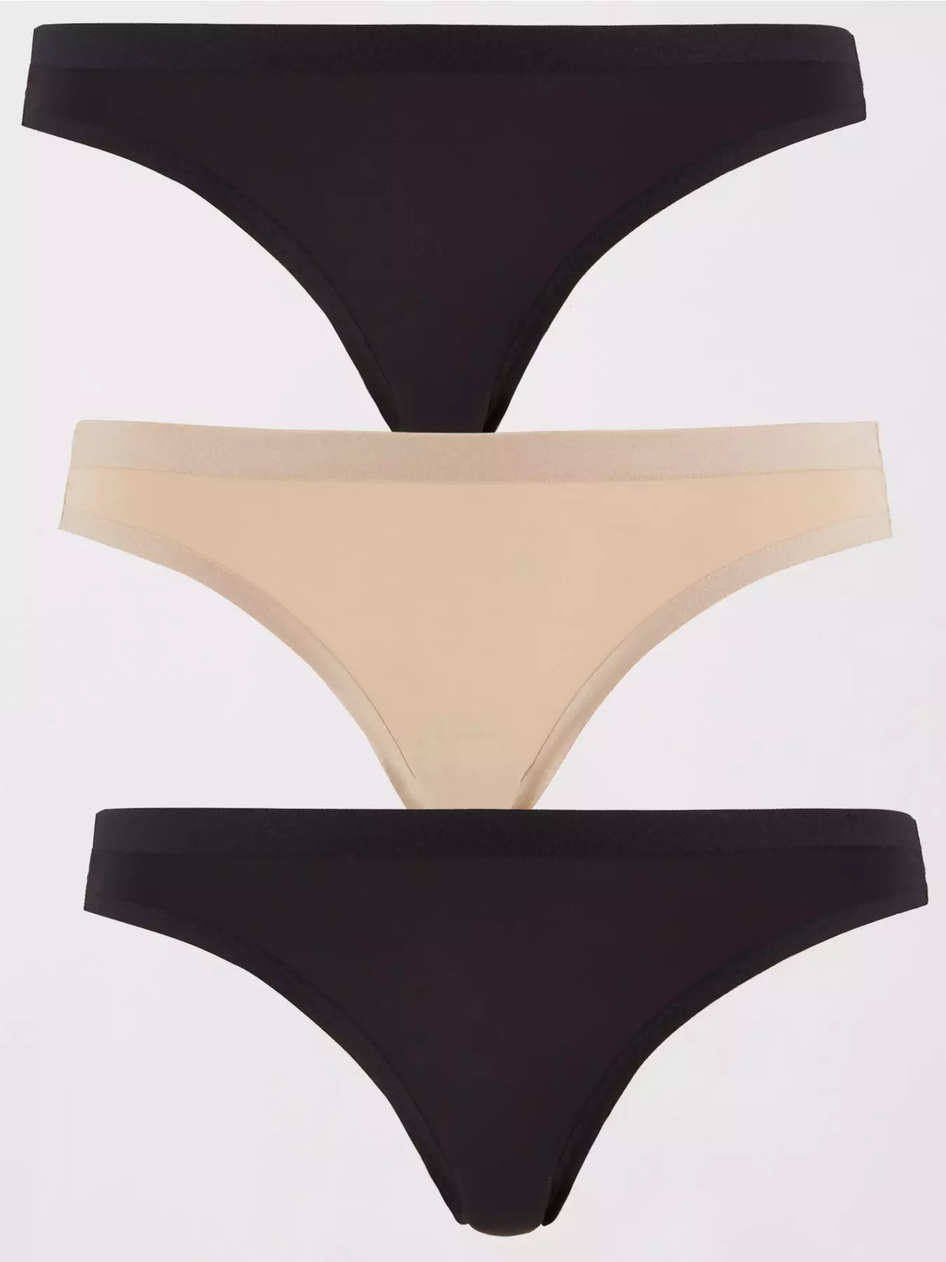 ASOS, Intimates & Sleepwear, Asos Womens Multi 3pack Dorina Flo Circular  Knit Ribbed Brief Panty Underwear