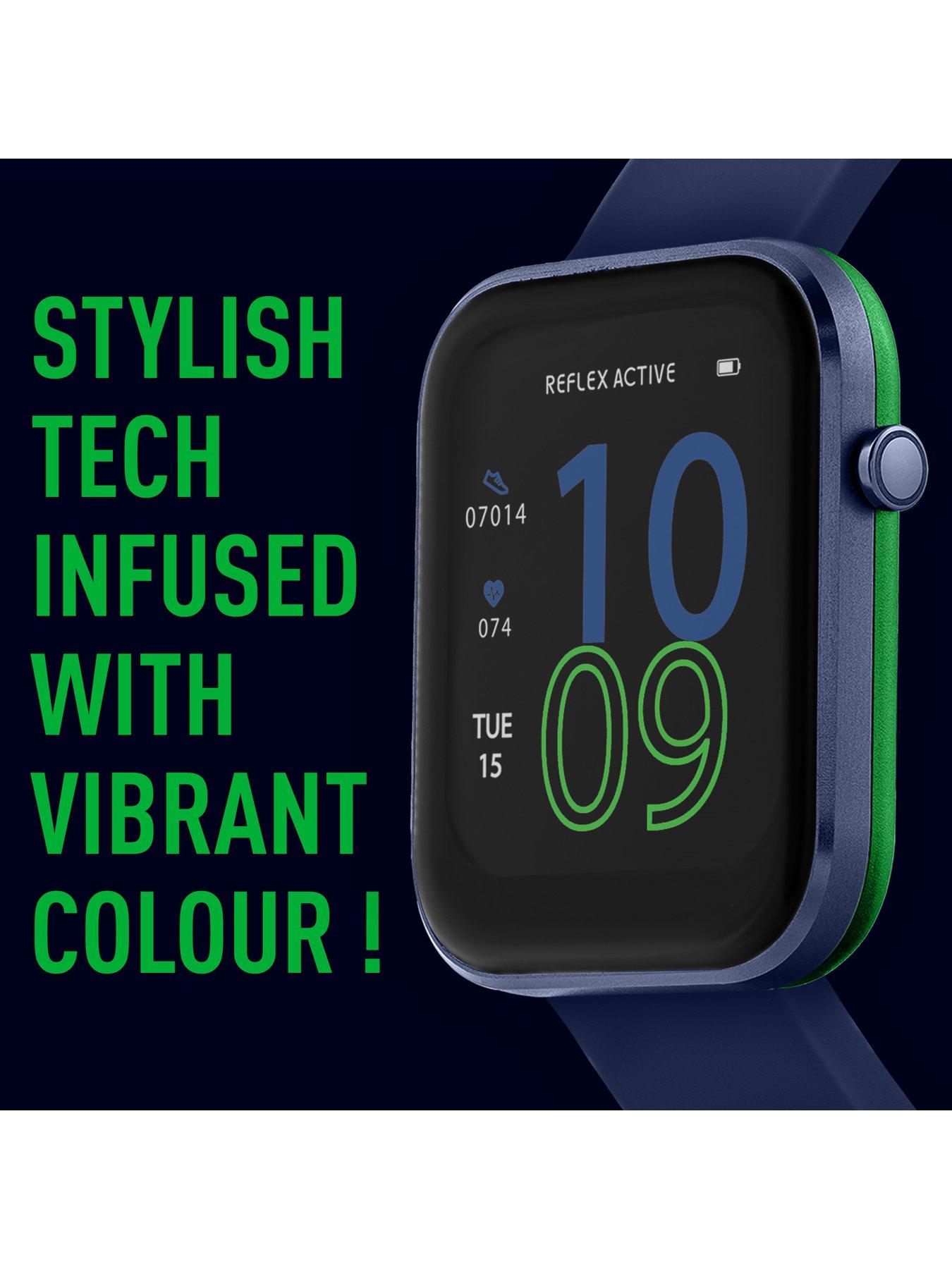  image of reflex-active-series-12-navy-strap-smart-watch