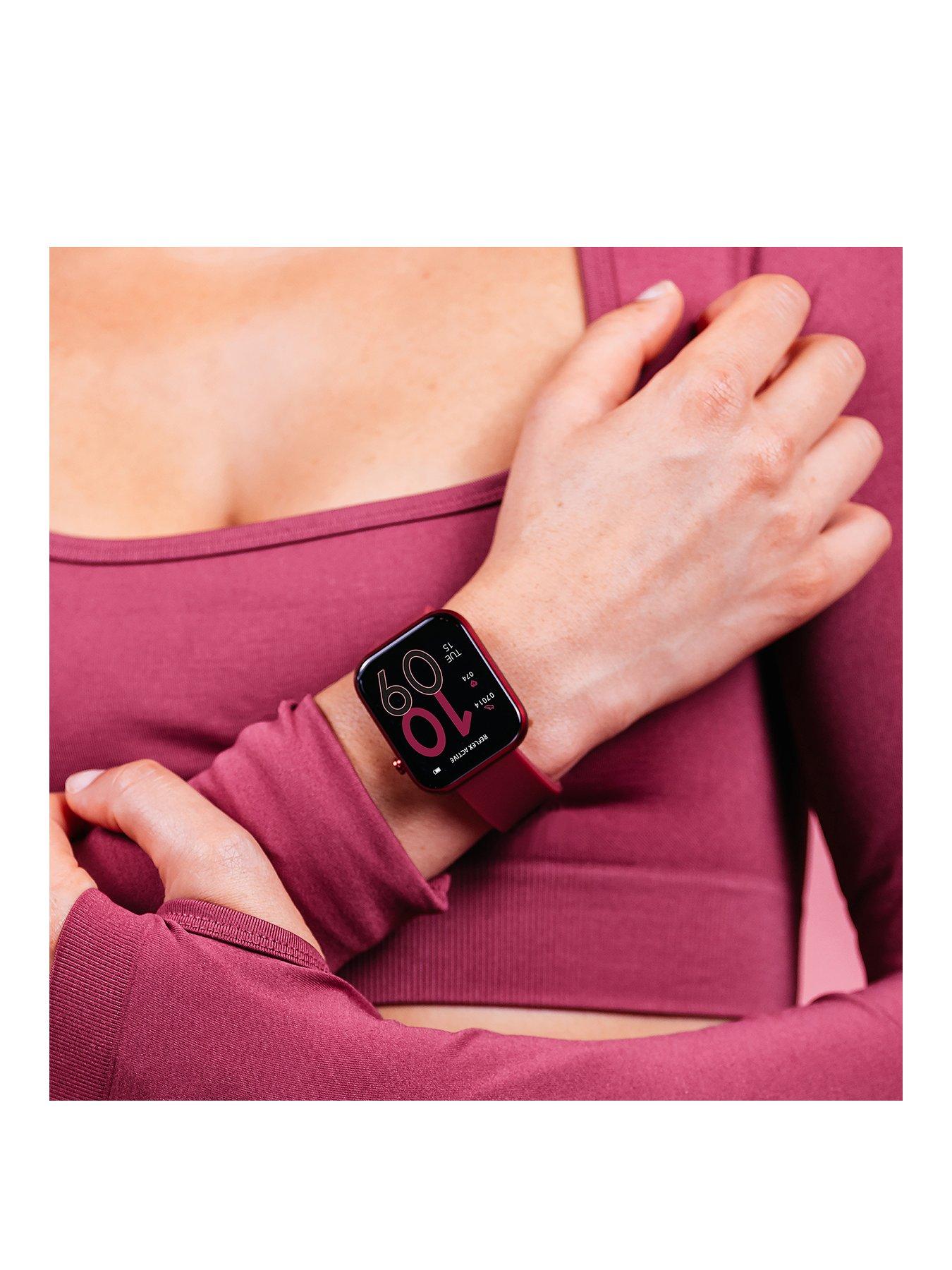 Image 2 of 8 of Reflex Active Series 12 Berry Strap Smart Watch