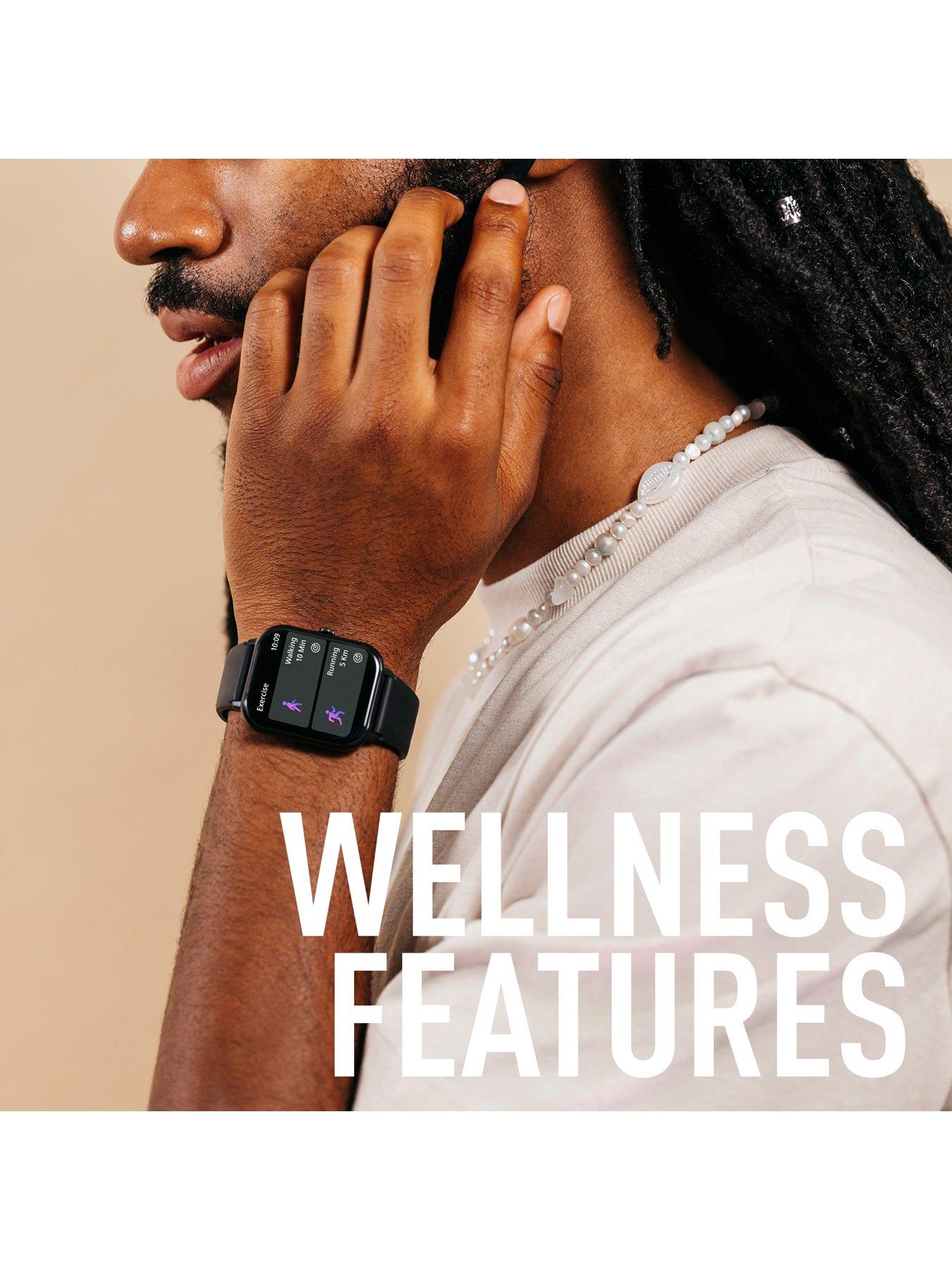 Image 3 of 8 of Reflex Active Series 17 Black Strap Smart Watch and True Wireless Sound Earbud Set