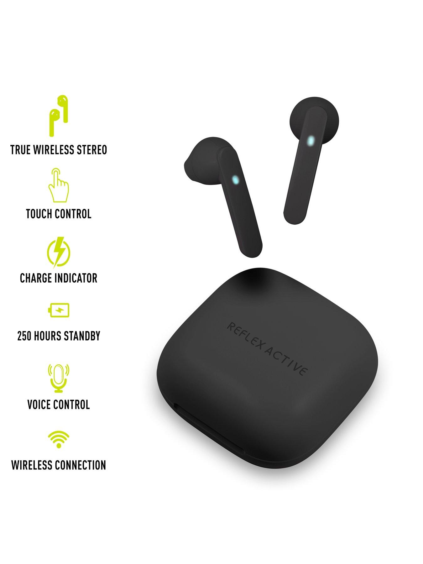 Image 5 of 8 of Reflex Active Series 17 Black Strap Smart Watch and True Wireless Sound Earbud Set