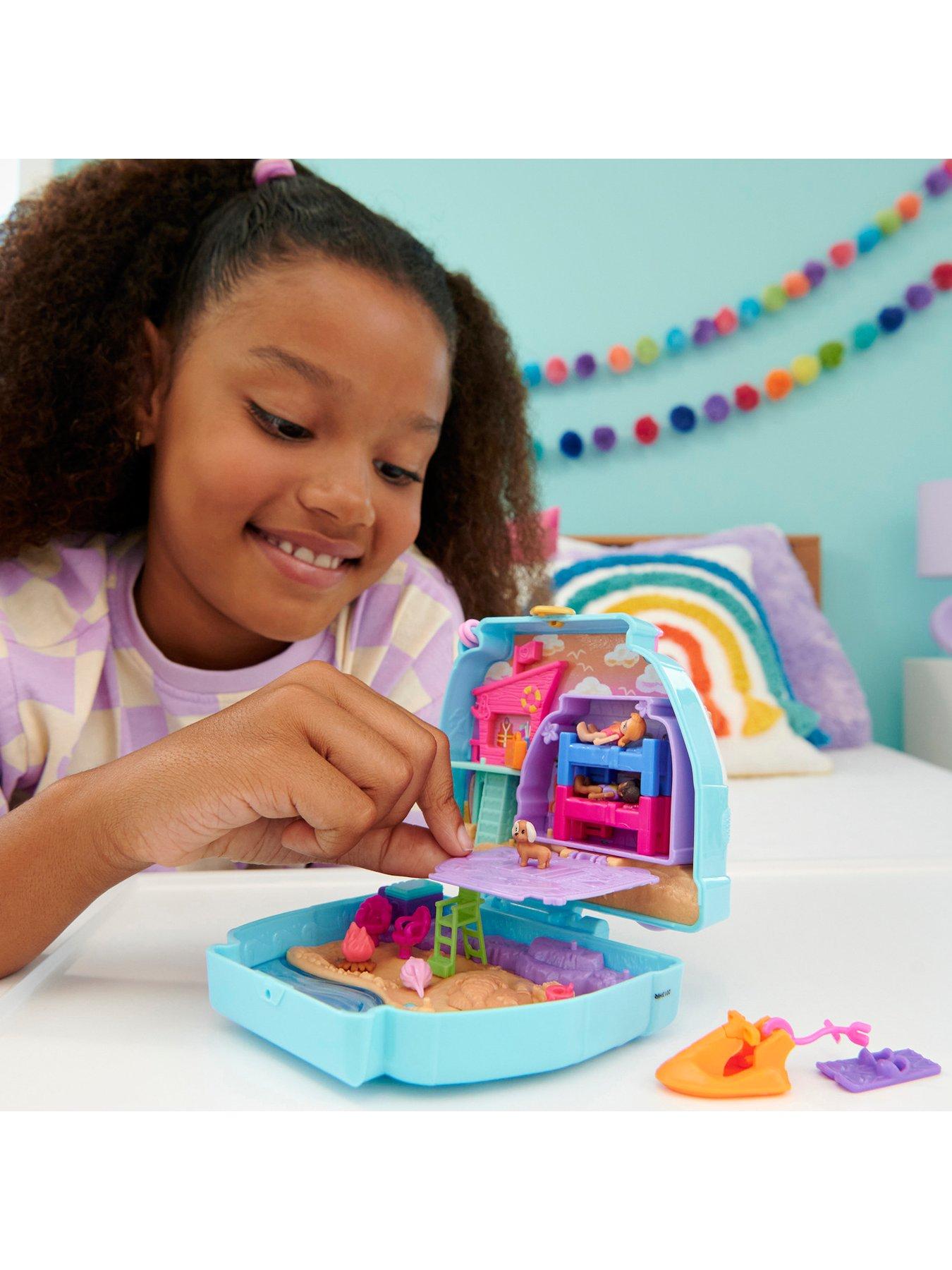 Polly Pocket Seaside Puppy Ride Compact Playset | littlewoods.com