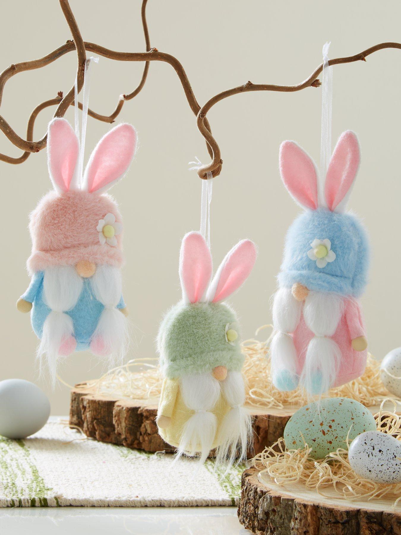 heaven-sends-hangingnbspfluffy-gonks-with-rabbit-ears-set-of-3