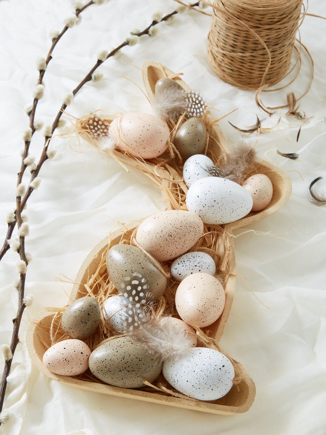  image of heaven-sends-wood-rabbit-and-egg-decoration-set