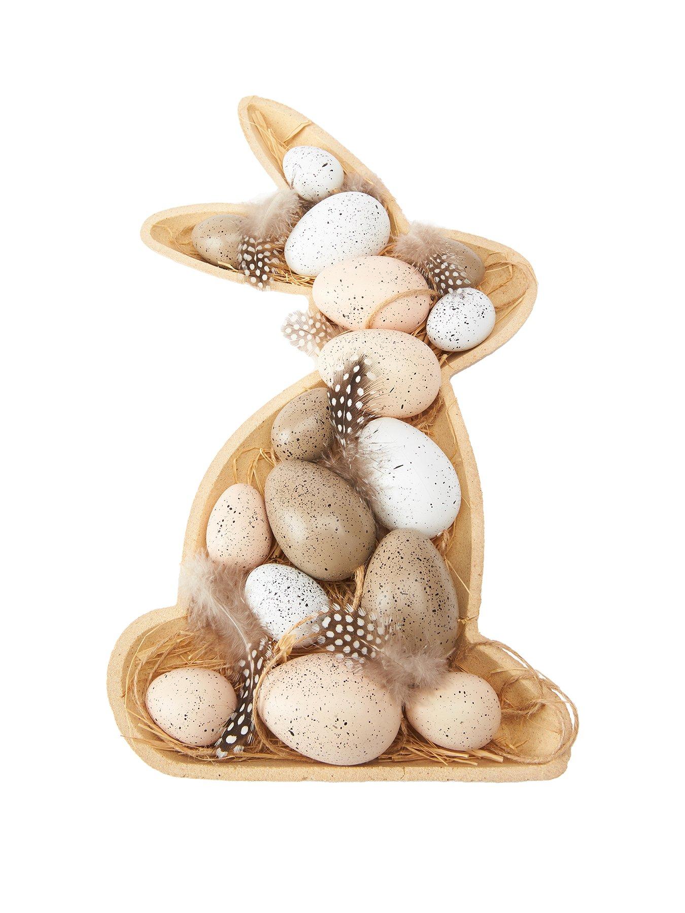  image of heaven-sends-wood-rabbit-and-egg-decoration-set