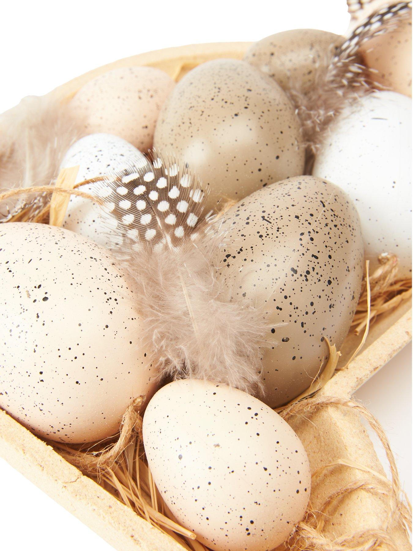  image of heaven-sends-wood-rabbit-and-egg-decoration-set