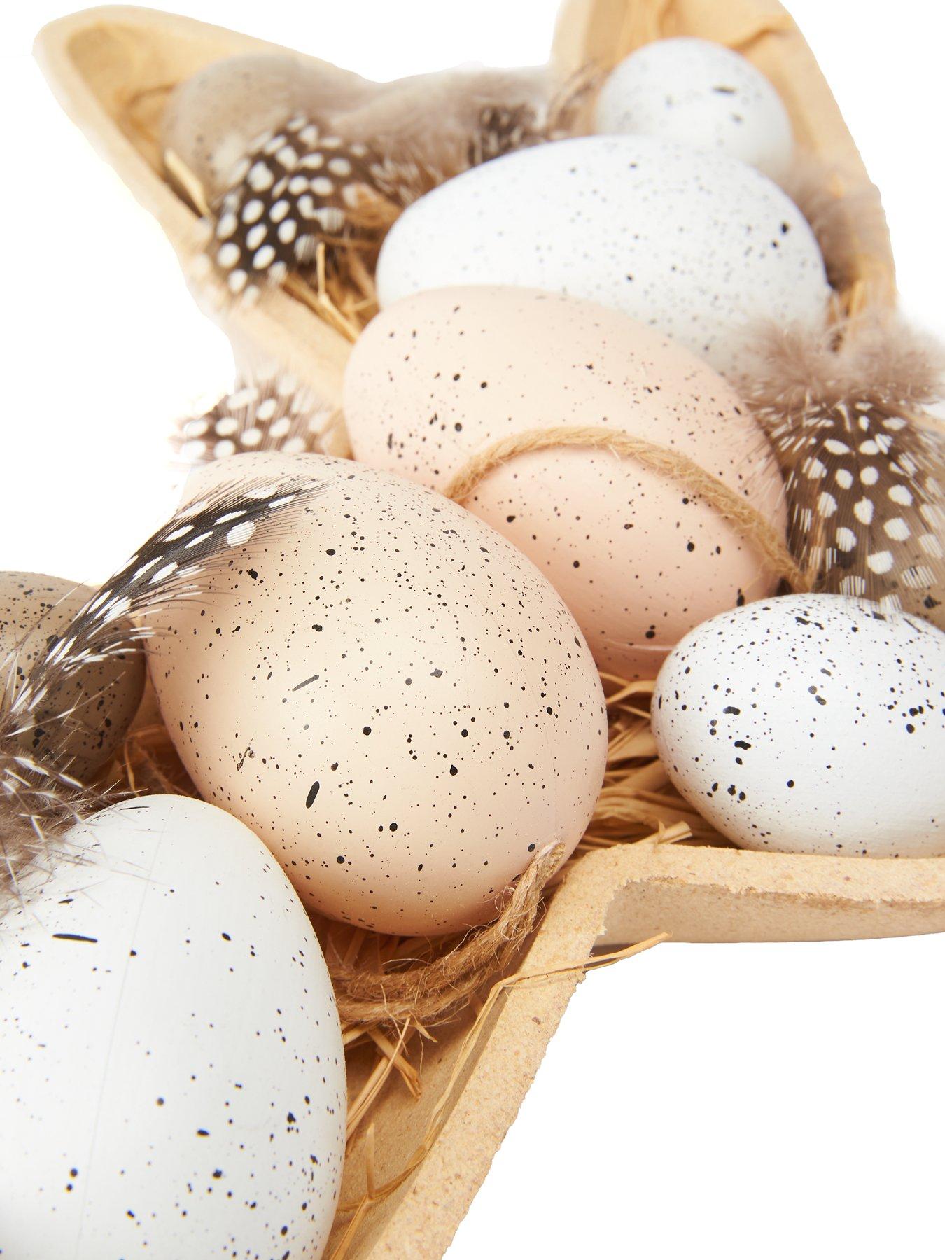  image of heaven-sends-wood-rabbit-and-egg-decoration-set