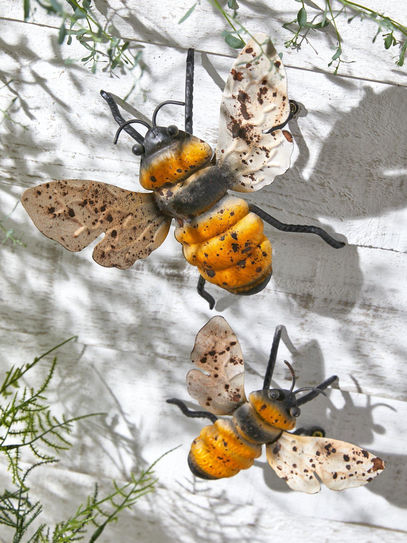  image of heaven-sends-metal-bee-decoration-set