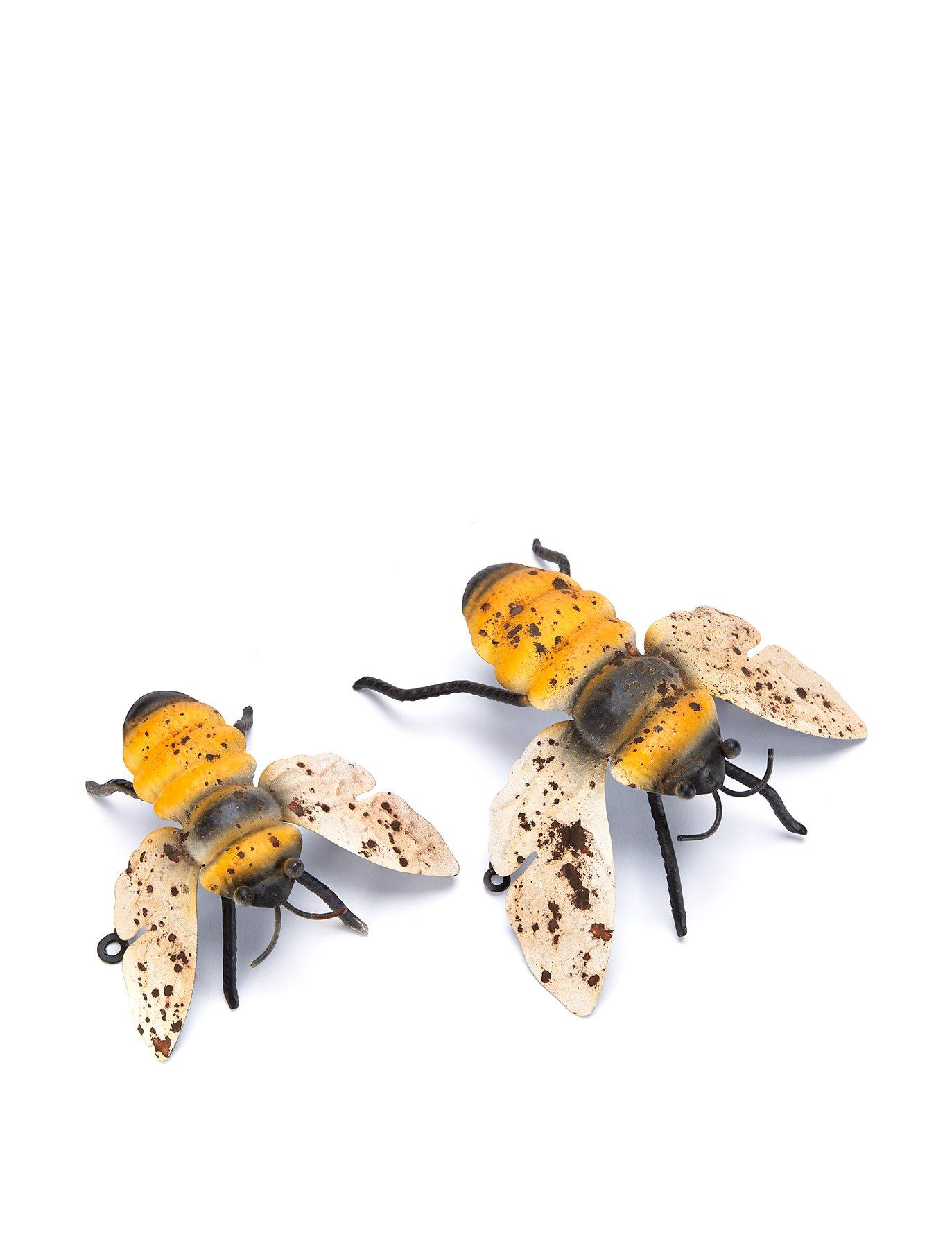  image of heaven-sends-metal-bee-decoration-set