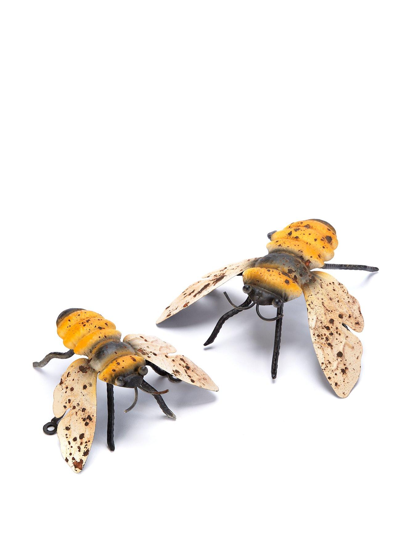  image of heaven-sends-metal-bee-decoration-set