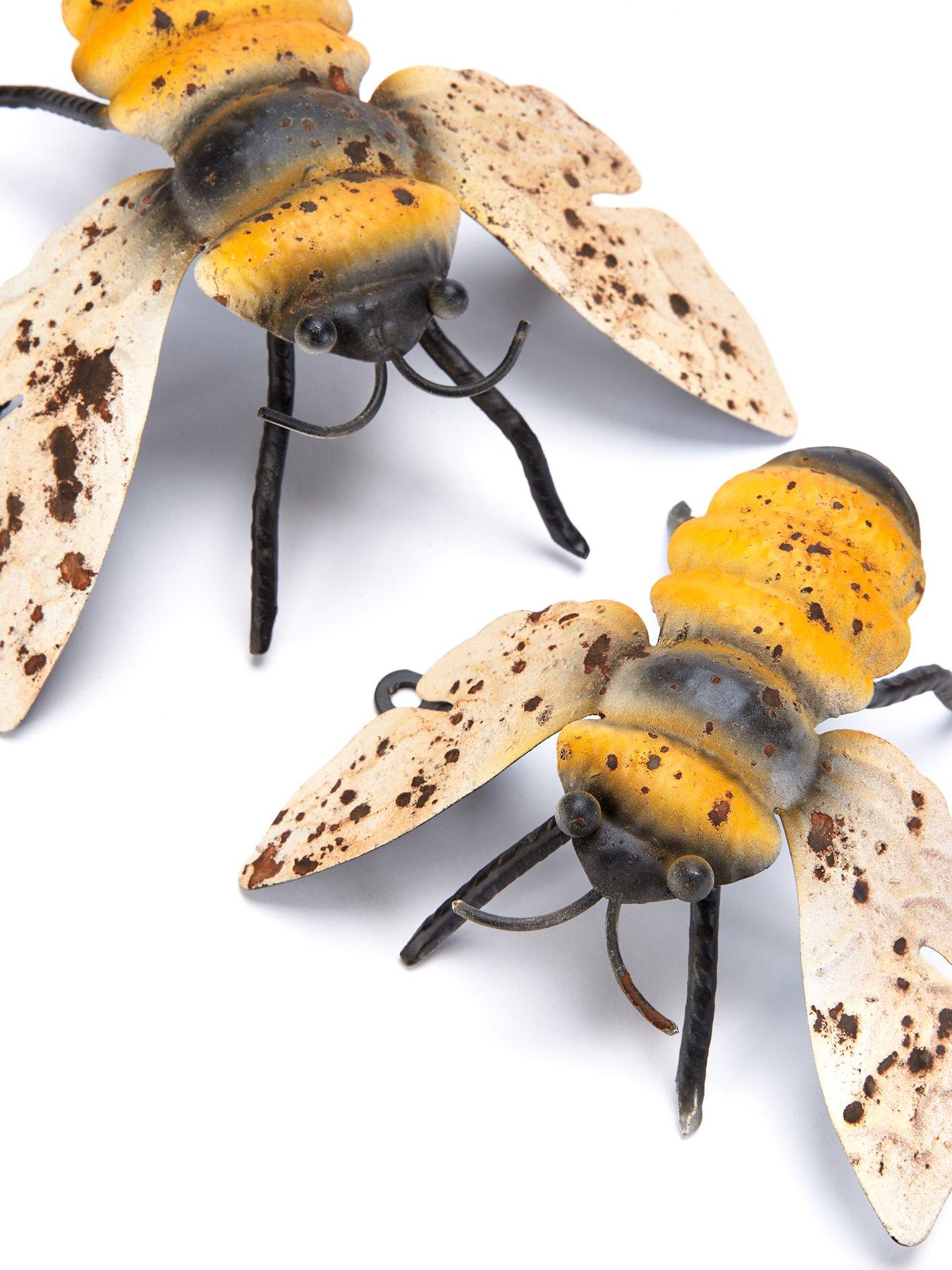  image of heaven-sends-metal-bee-decoration-set