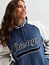  image of new-look-915-chicago-varsity-bomber-jacket-blue