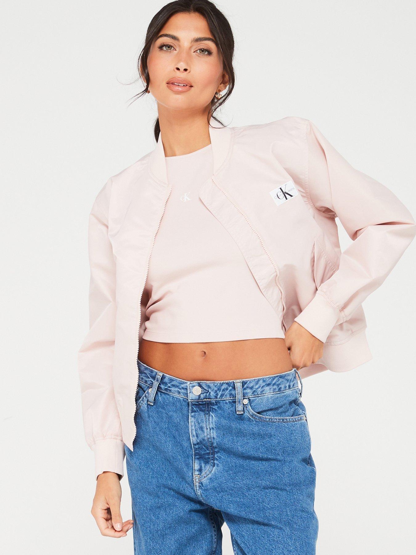 Calvin klein store satin bomber jacket