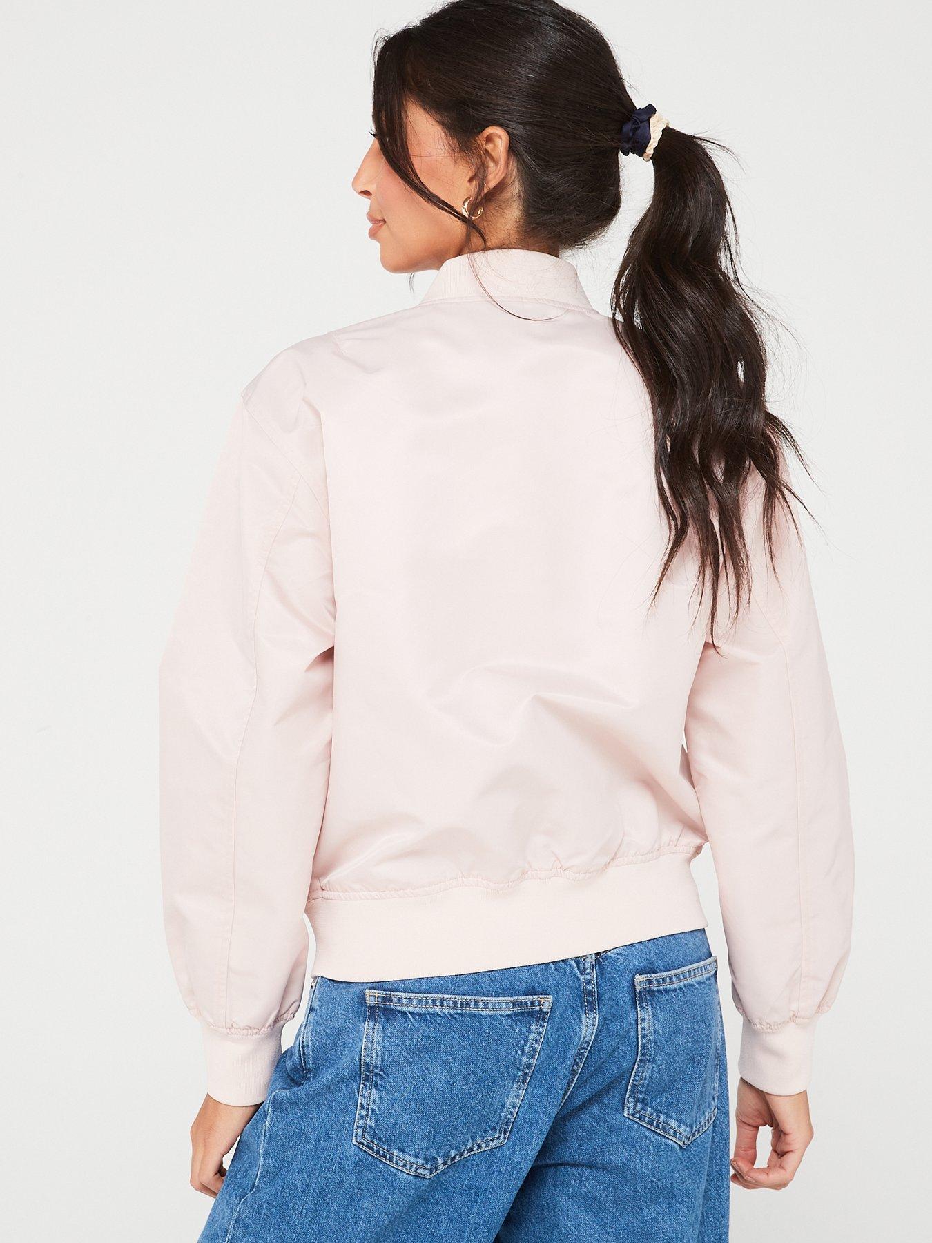 Calvin klein pink bomber on sale jacket